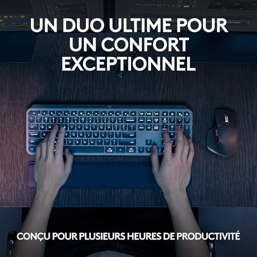 Thumbnail 2 de Logitech MX Keys S Combo : Clavier et Souris Sans Fil avec Repose Poignet