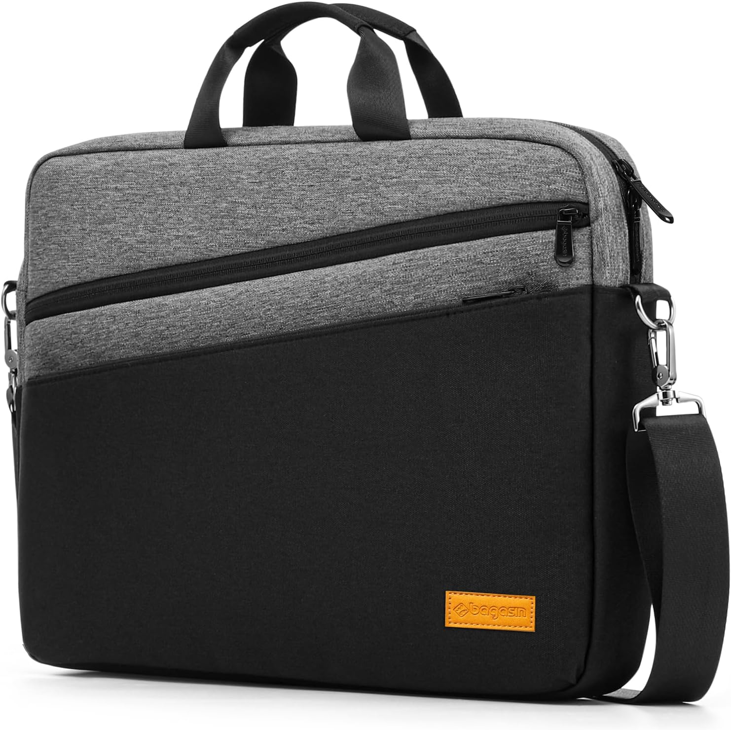 Detalle de Bagasin 15.6–17.3 inch Laptop Shoulder Bag with Water-Repellent Fabric & 4-Layer Protection