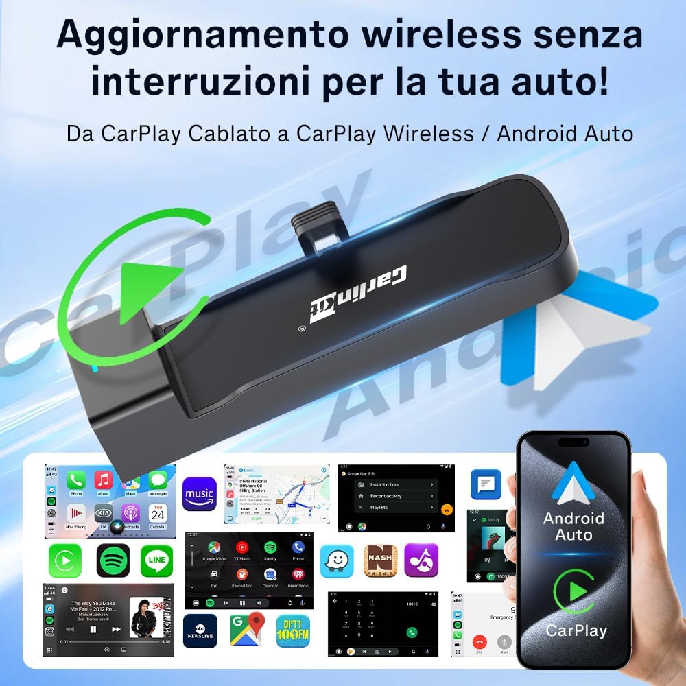 Thumbnail 3 de Carlinkit FireDrive Link Pro HDMI – convertitore wireless per CarPlay/Android Auto su schermo auto con Fire TV Stick