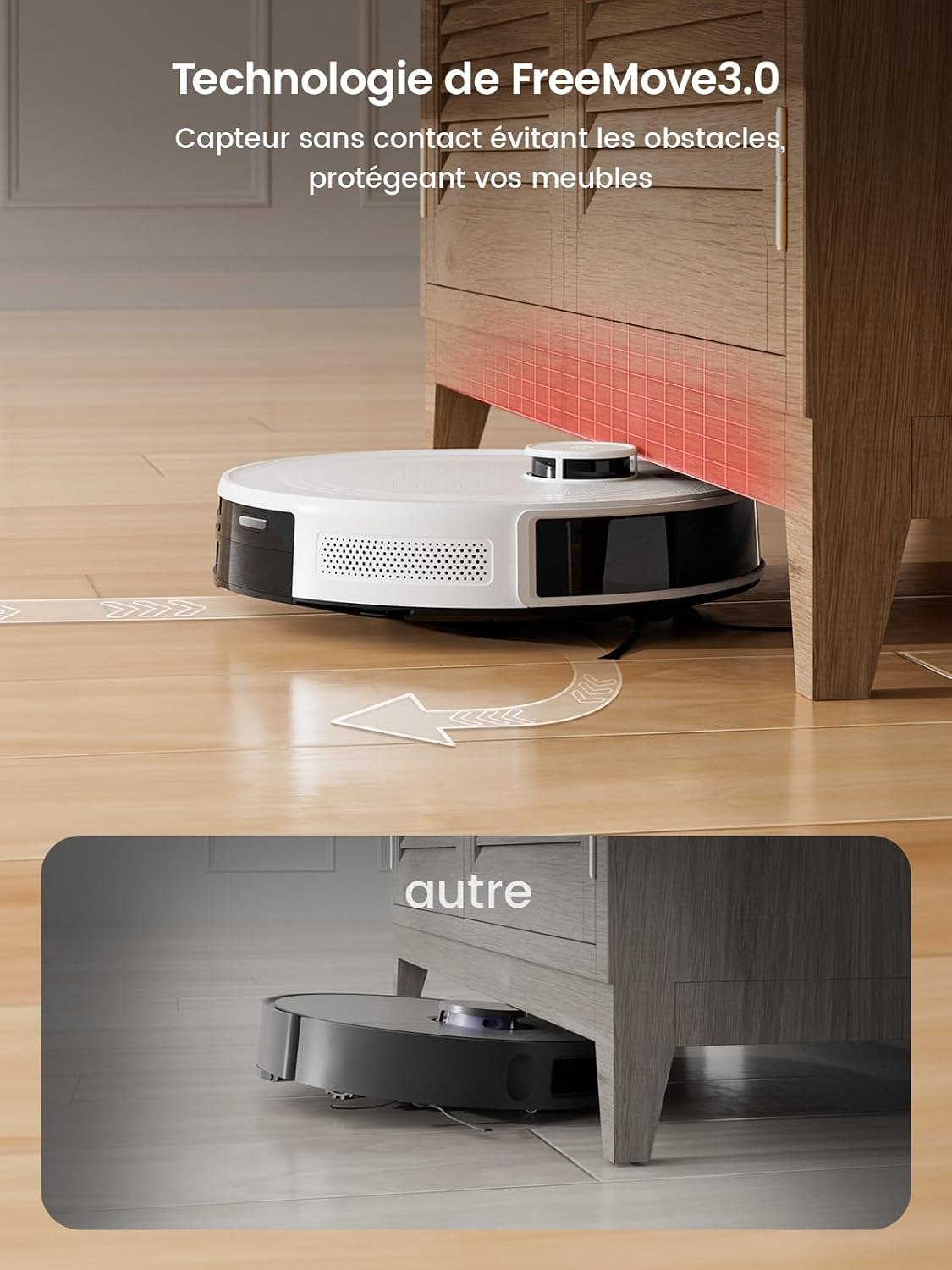 Detalle 2 de Lefant M2 robot aspirateur avec cartographie