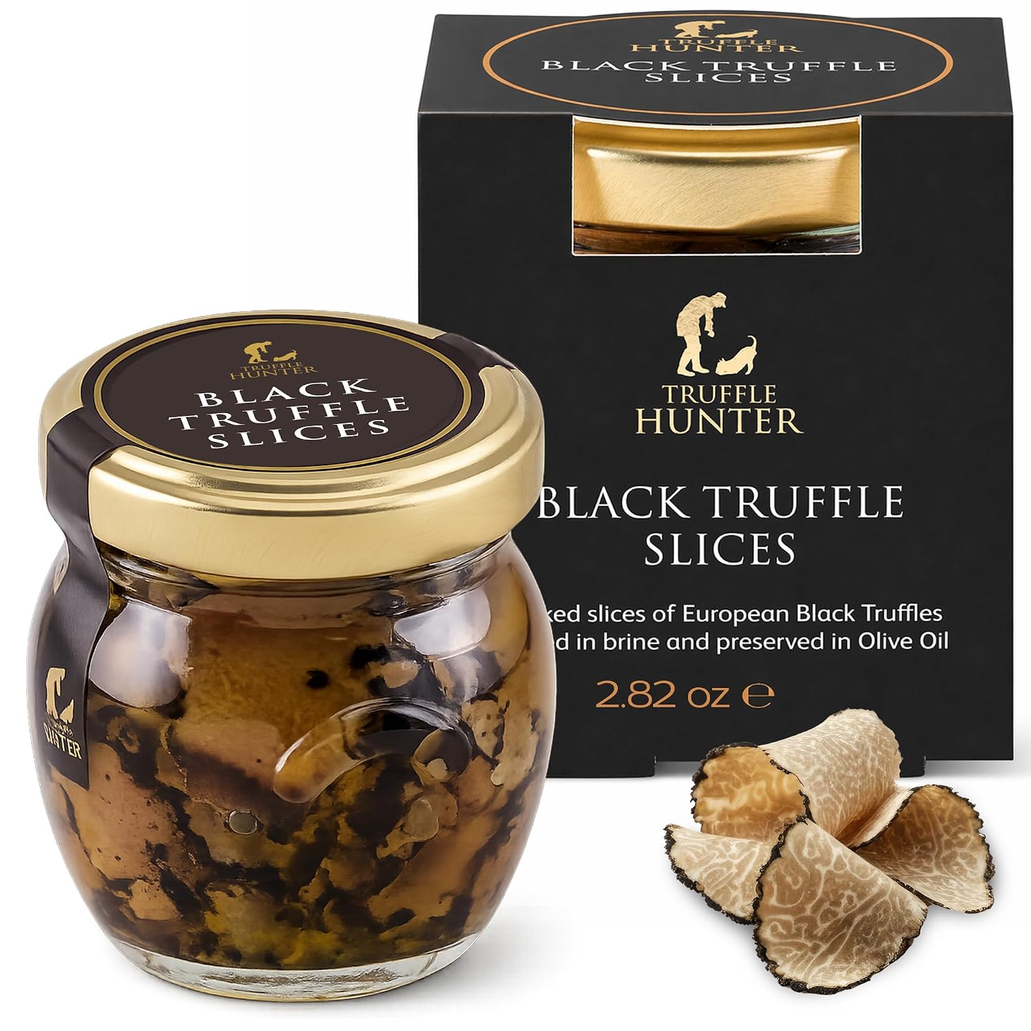 Detalle de TruffleHunter Black Truffle Slices in Extra Virgin Olive Oil, 2.82 oz