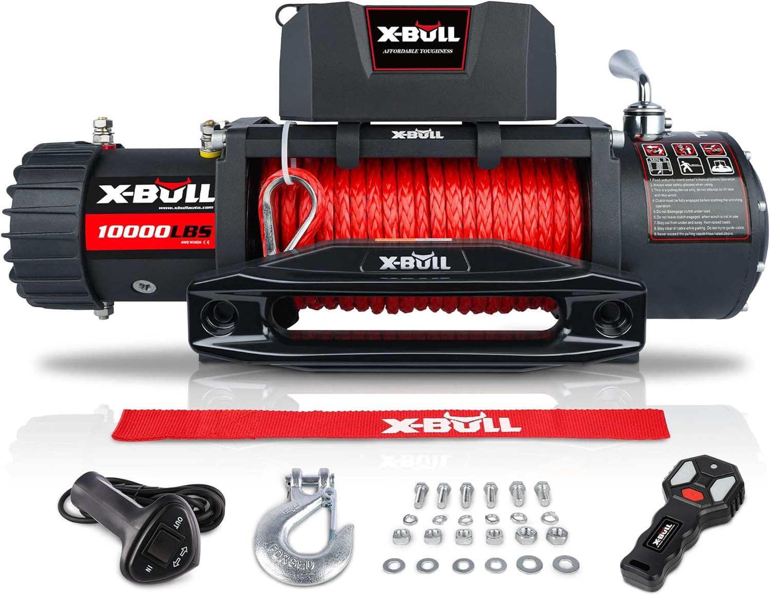 Thumbnail 6 de X-BULL Winch 13500 lb electric winch with 12V