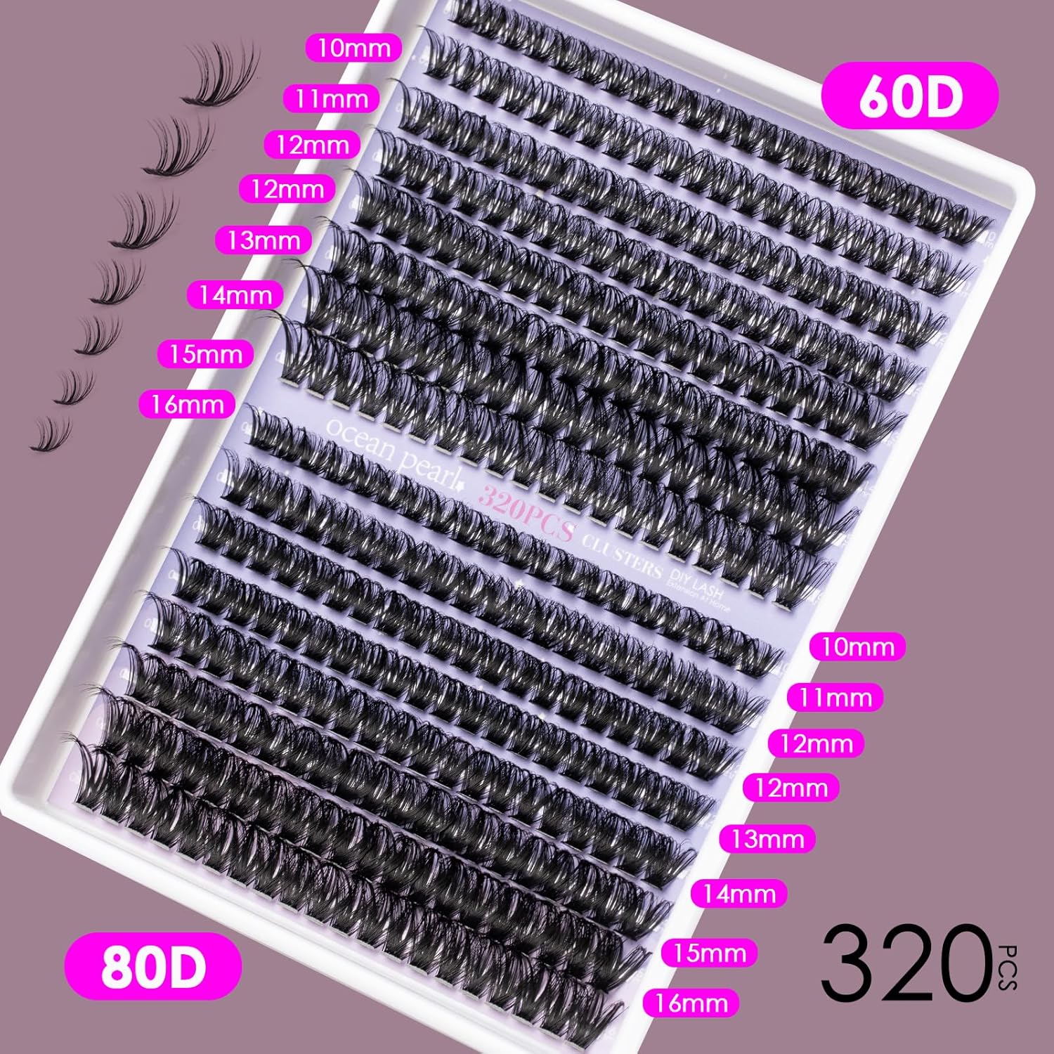 Thumbnail 3 de Ocean Pearl 3D Lash Clusters 320pcs ⚙