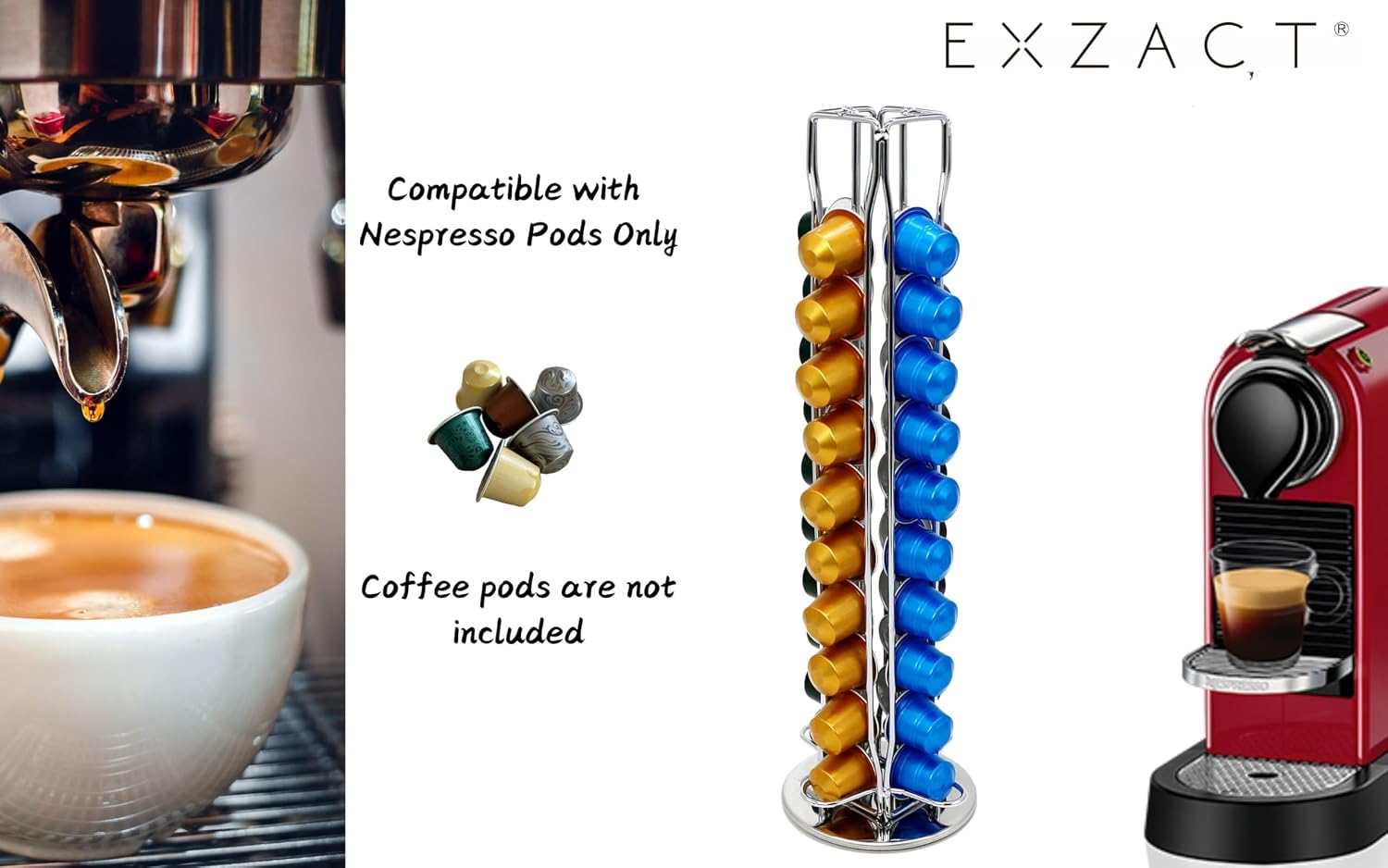 Detalle de EXZACT Coffee Capsule Holder 40 capsules