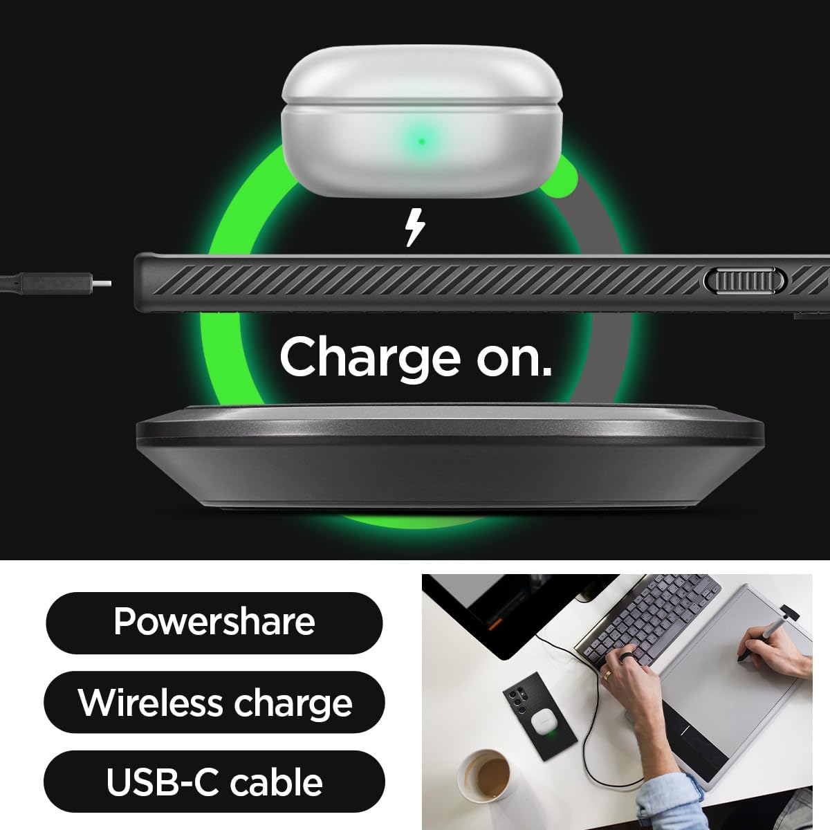 Thumbnail 6 de Spigen Coque Liquid Air pour Samsung S24 Ultra – Noir mat, protection coins et coussin d’air