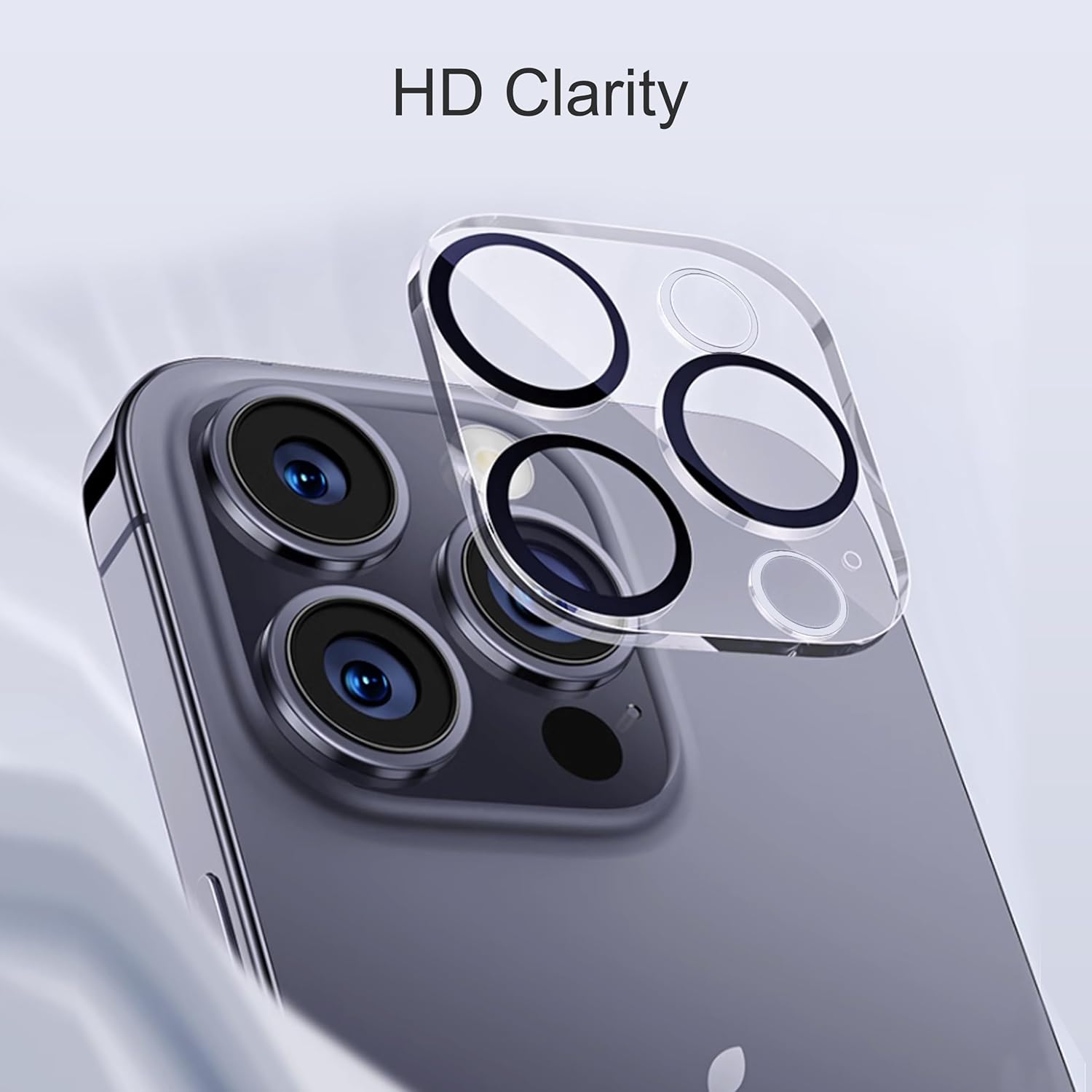 Detalle 2 de Ailun 3 Pack Screen Protector + Camera Lens Protector for iPhone 15 Pro (6.1") with Installation Frame