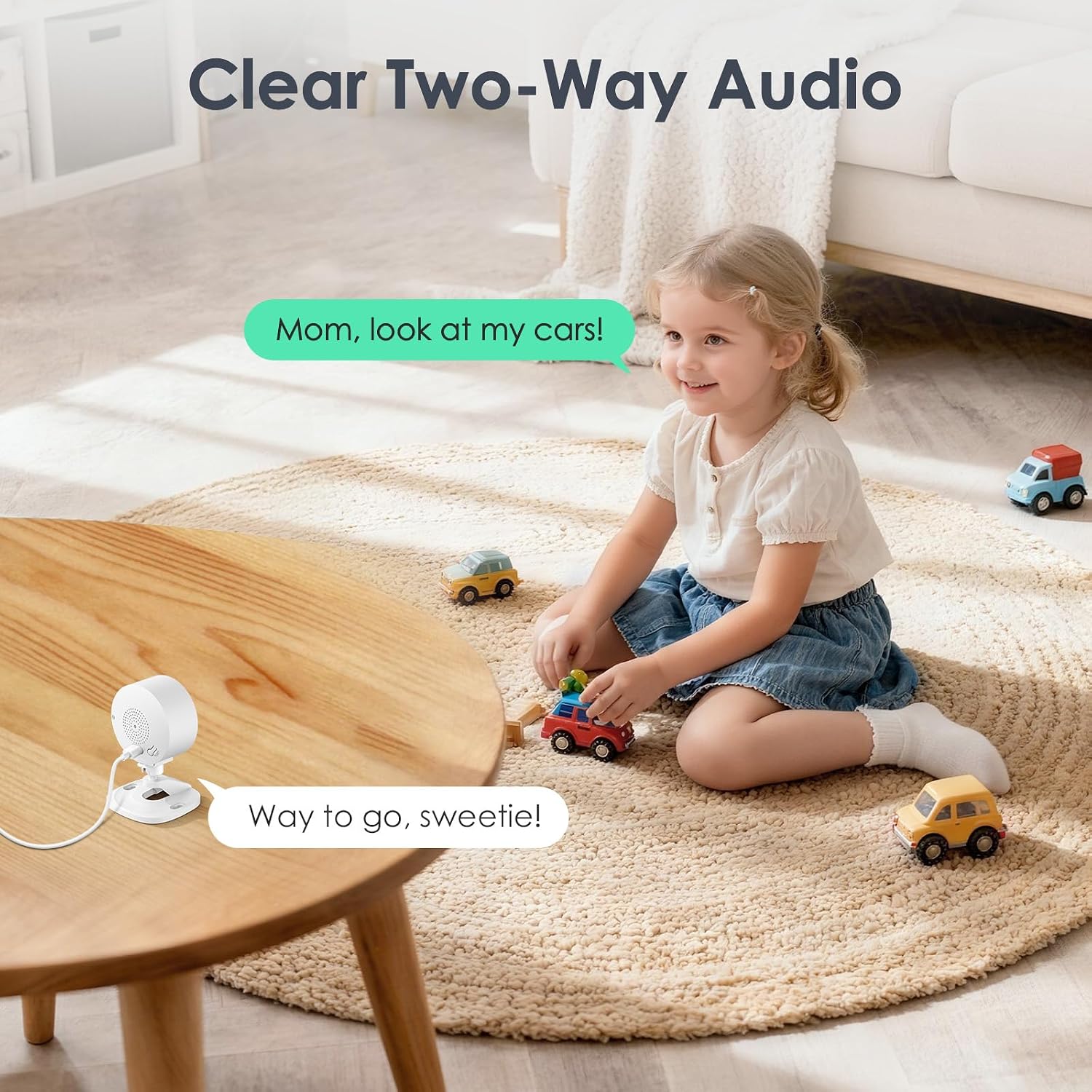 Detalle de YOTON Indoor Camera for House Security (4-pack) – 1080P, 2-Way Audio, Night Vision, Privacy Mode, Local or Cloud Storage