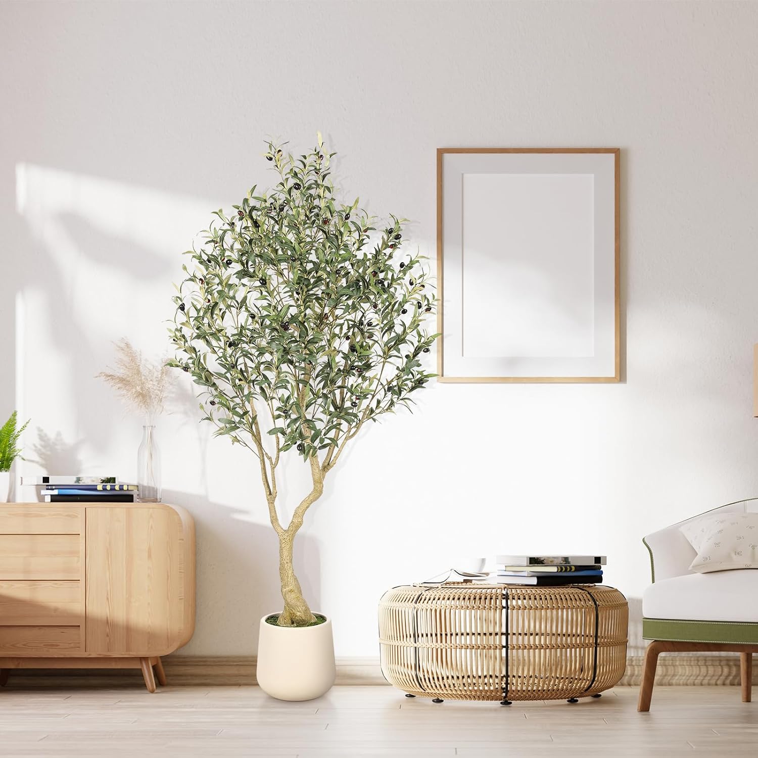 Thumbnail 6 de 6ft Artificial Olive Tree with Planter
