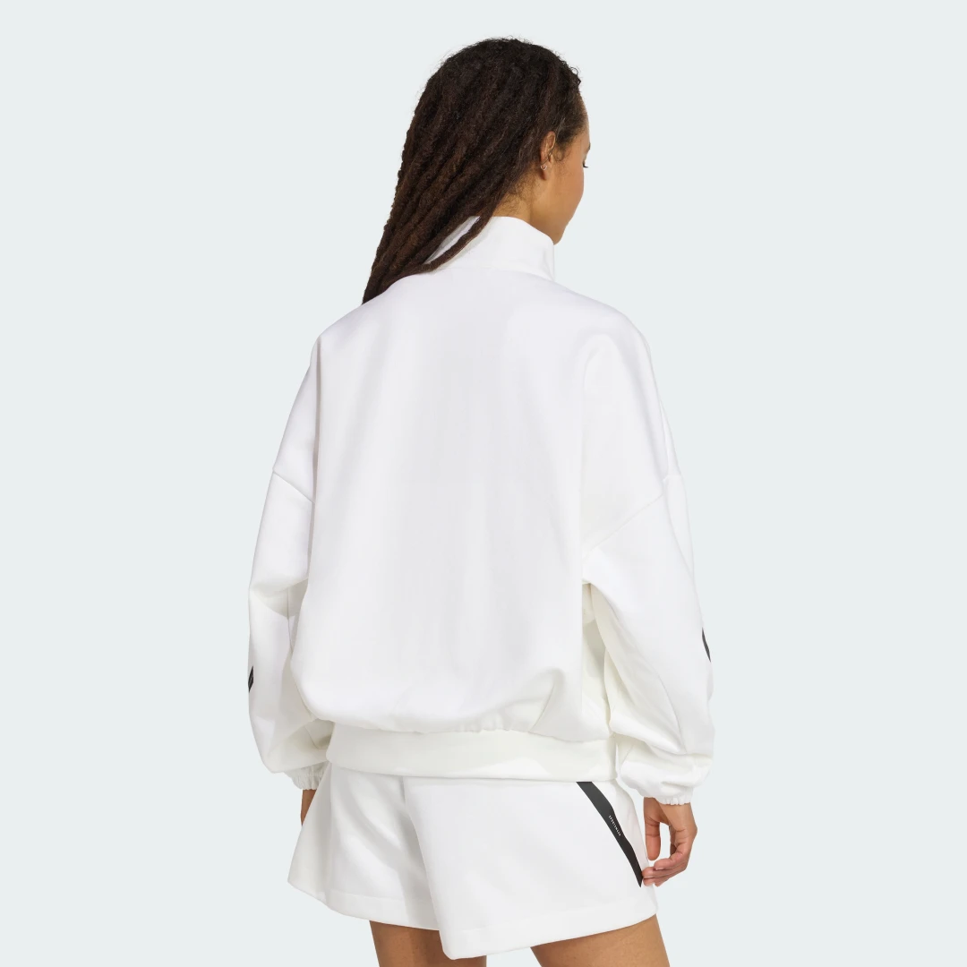 Detalle de Chaqueta deportiva Adidas Z.N.E. en blanco