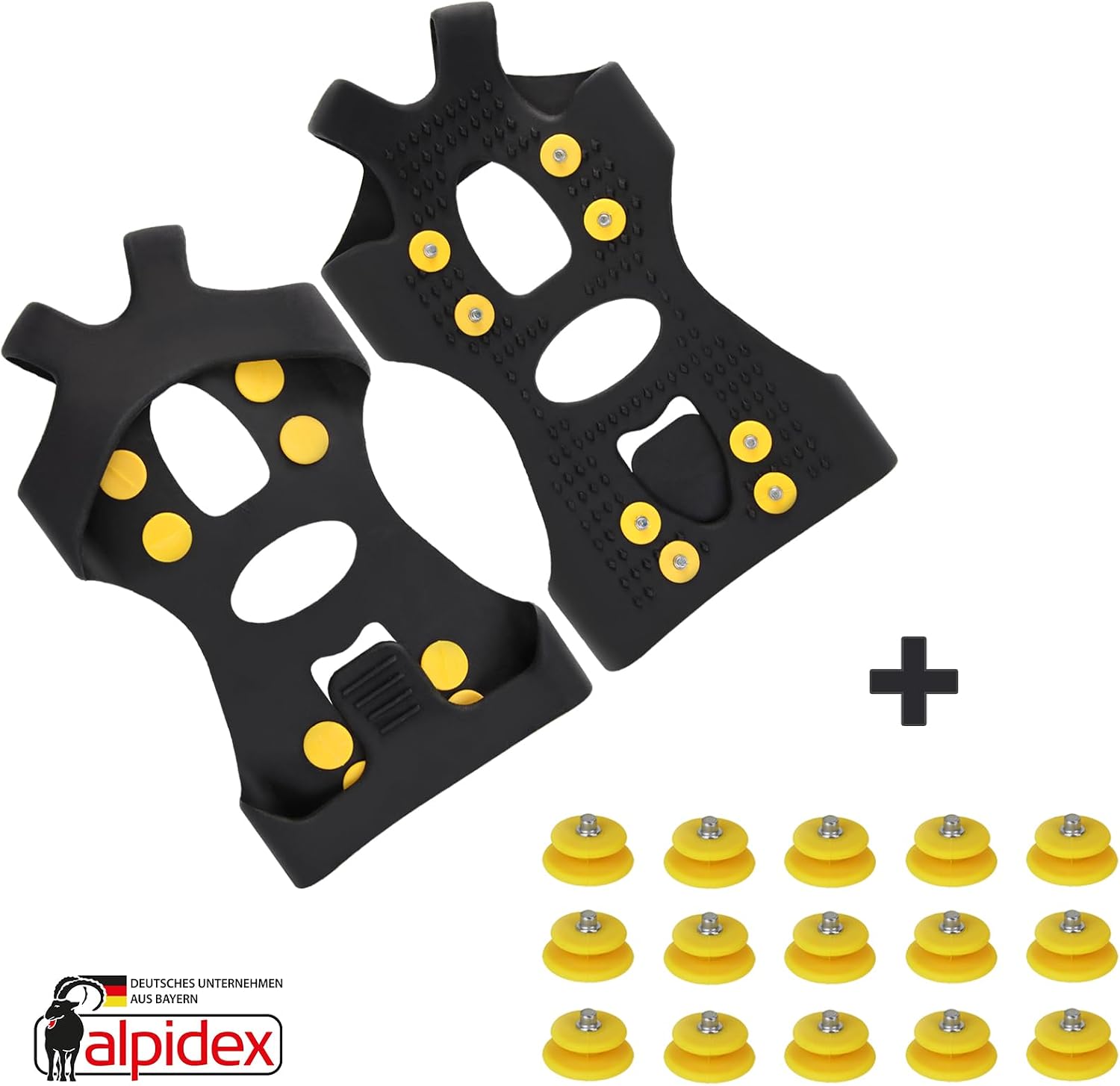 Detalle 2 de ALPIDEX Anti Rutsch Schuhspikes 35-47 für Winterspaziergänge