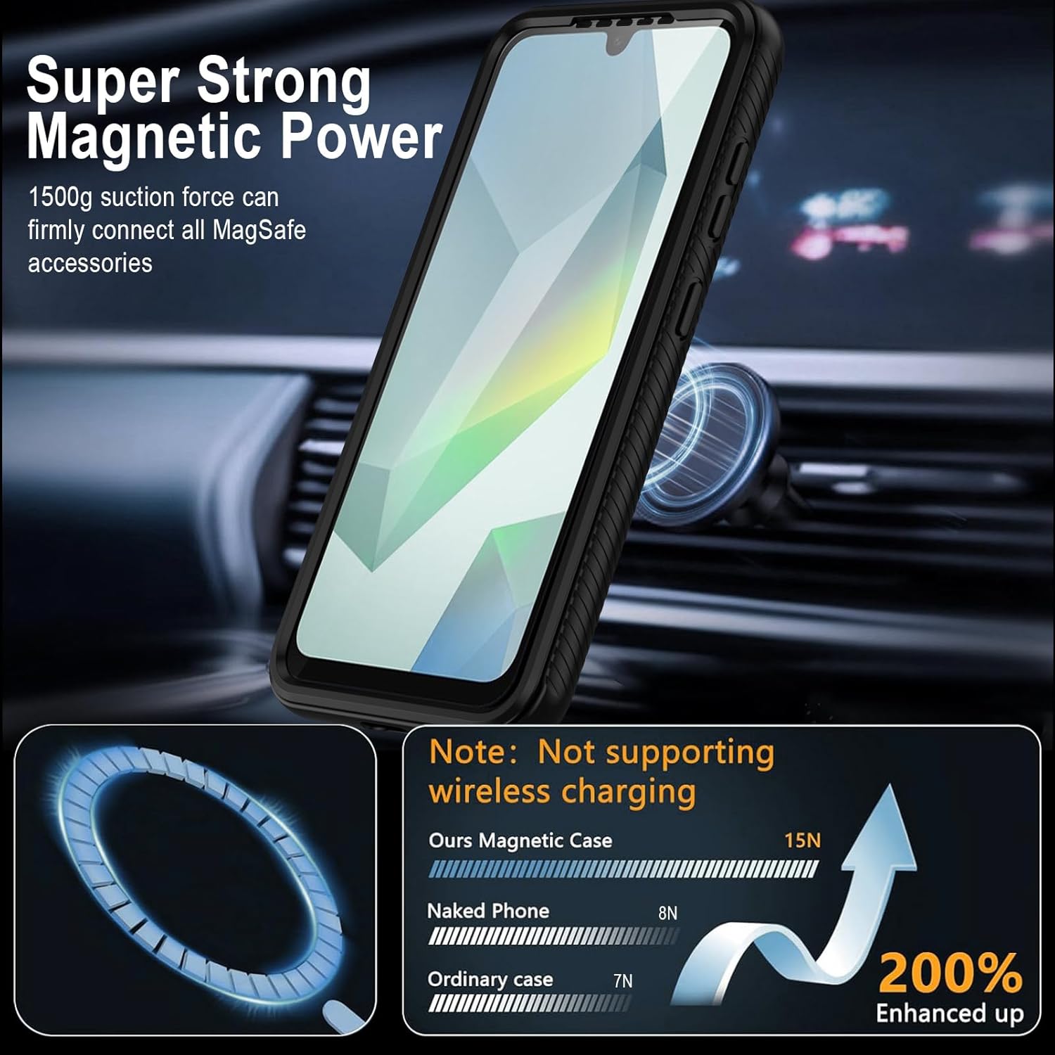 Thumbnail 2 de XTCASE Coque magnétique 360° pour Samsung Galaxy A17/A16/A26 – Protection écran intégrée et antichoc