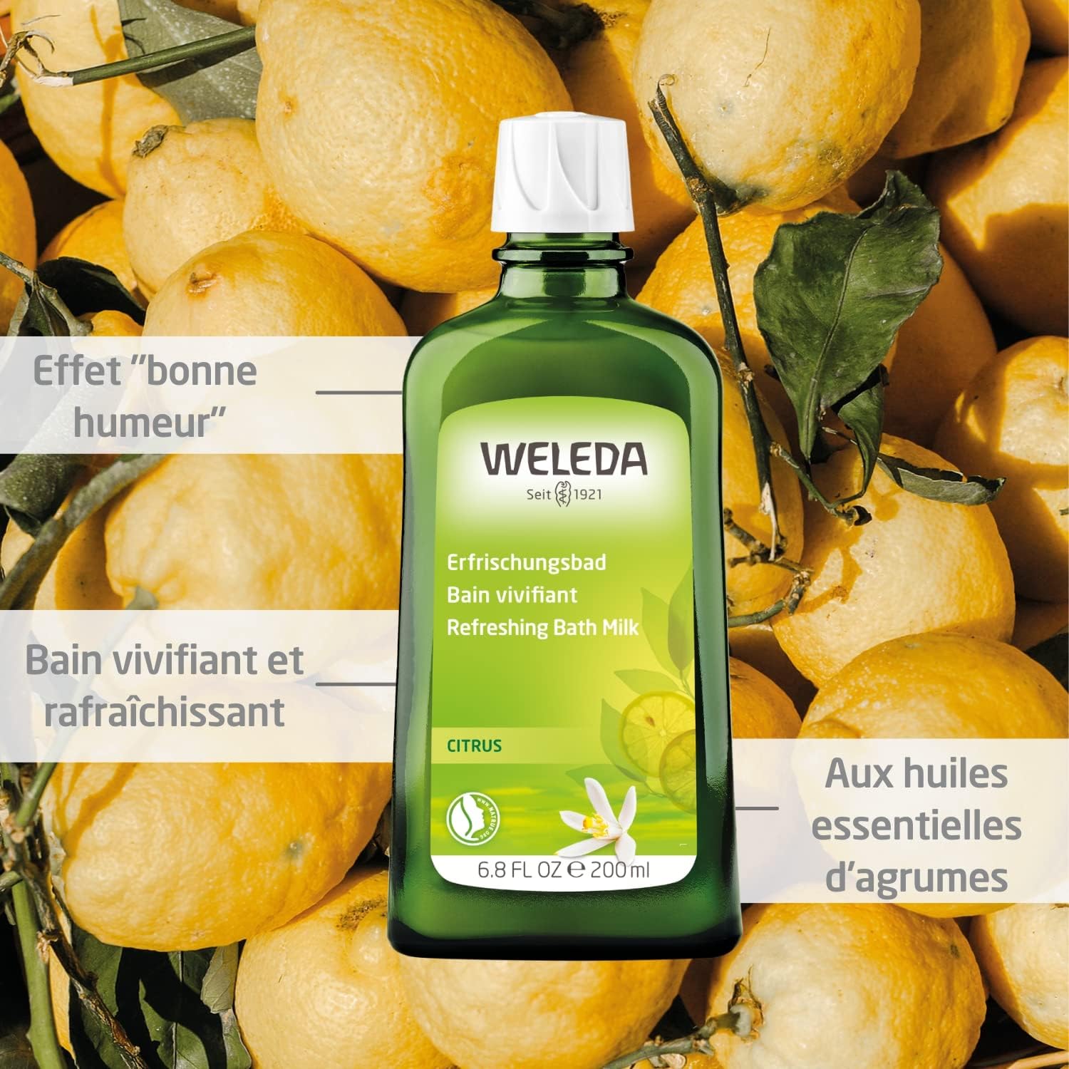 Detalle 1 de WELEDA Bain vivifiant au citrus 200ml