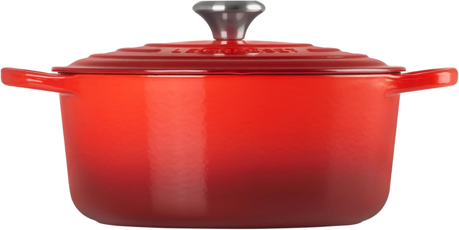 Thumbnail 3 de Le Creuset Signature Gusseisen-Bräter mit Deckel Ø 26 cm, Kirschrot – 5,3 l