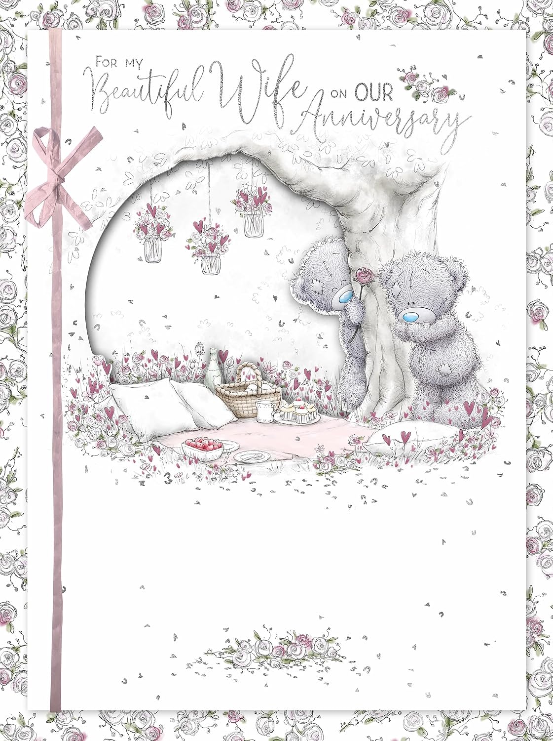 Detalle de Me to You Tatty Teddy 'Beautiful Wife' Luxury Boxed Handmade Wedding Anniversary Card (ABL01016)