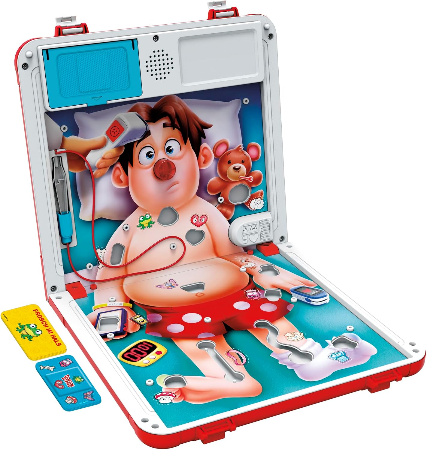 Detalle de Hasbro Gaming Doktor Bibber elektronisches Brettspiel in Einer Tragebox