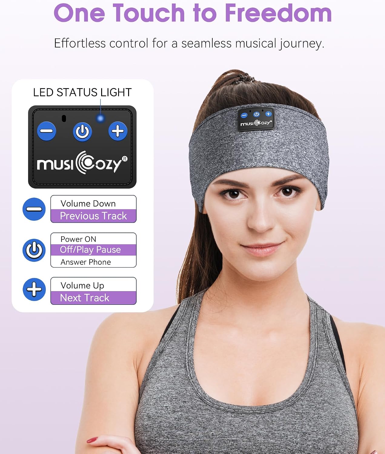 Thumbnail 5 de MUSICOZY GH02 Bluetooth Sleep Headband Headphones for Sleep and Sports