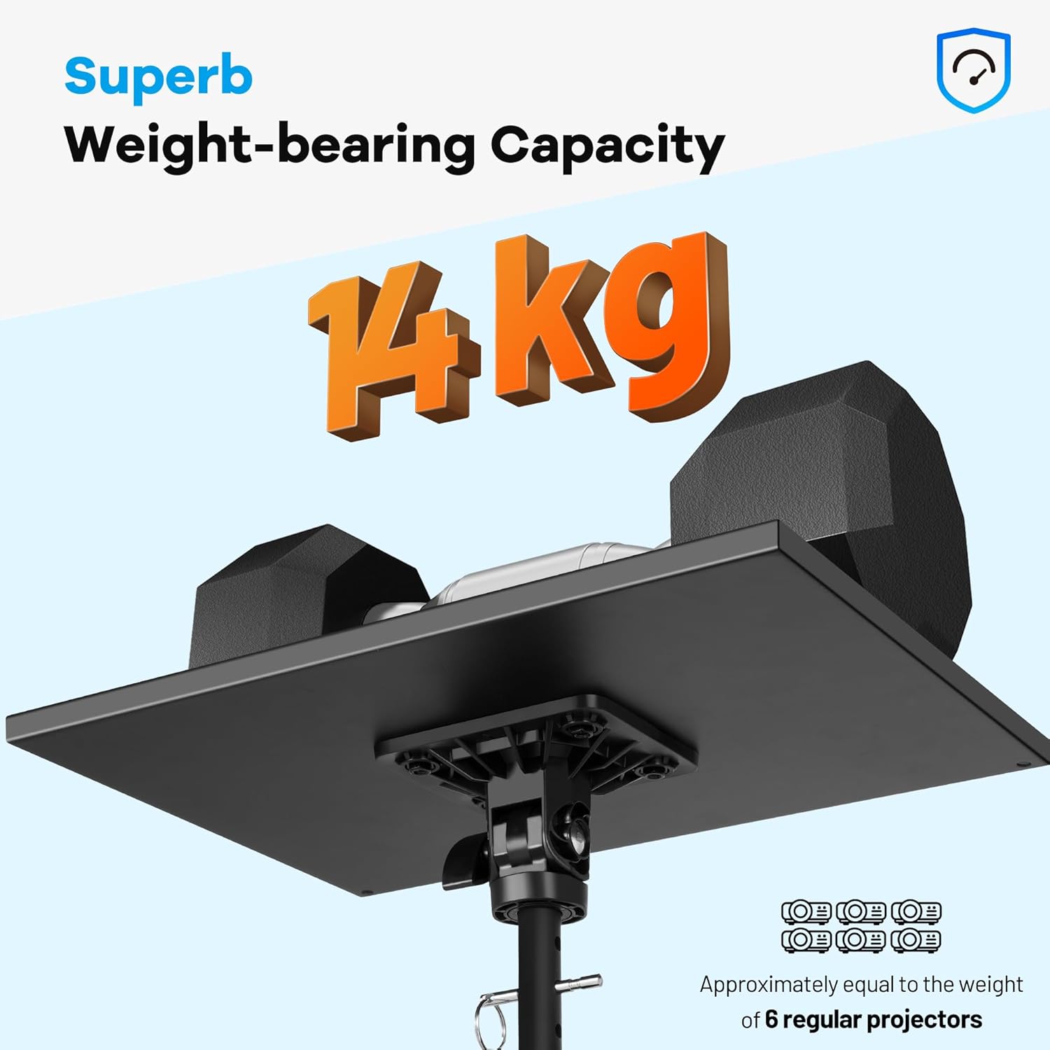 Thumbnail 5 de CAHAYA Projector Stand Tripod Multifunctional – Height Adjustable, Portable and Versatile