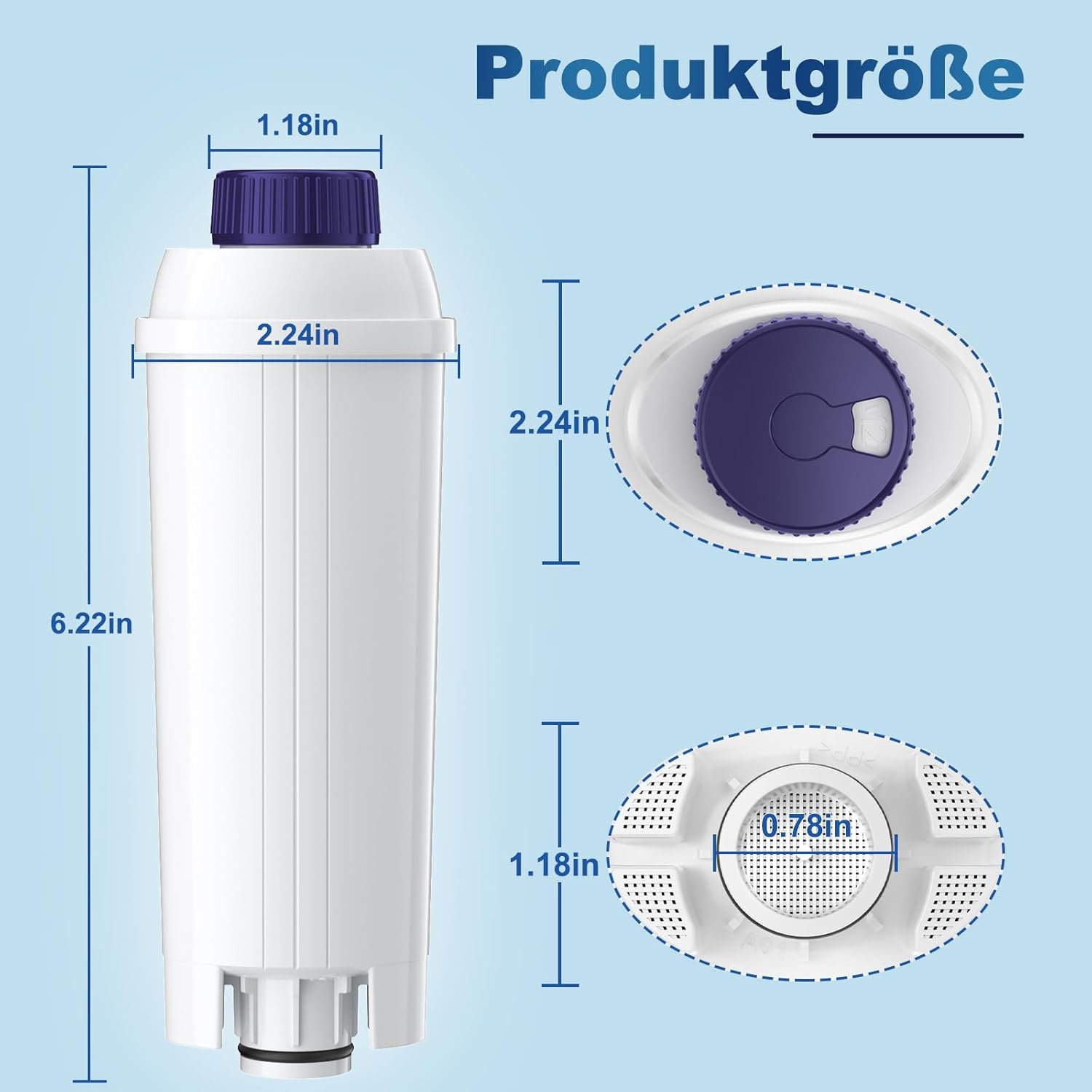 Thumbnail 6 de Wasserfilter für De’Longhi Kaffeevollautomaten DLSC002