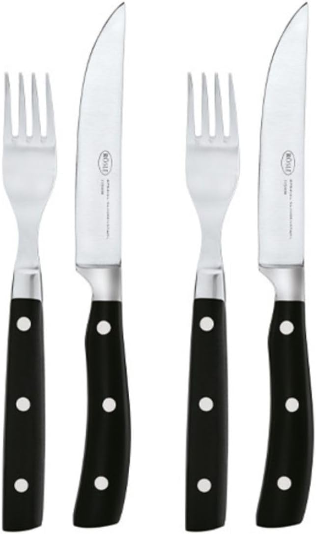 Thumbnail 6 de RÖSLE Steakmesser-Set 4-tlg. – hochwertiges Steakmesser-Set aus Klingenspezialstahl mit Holzbox