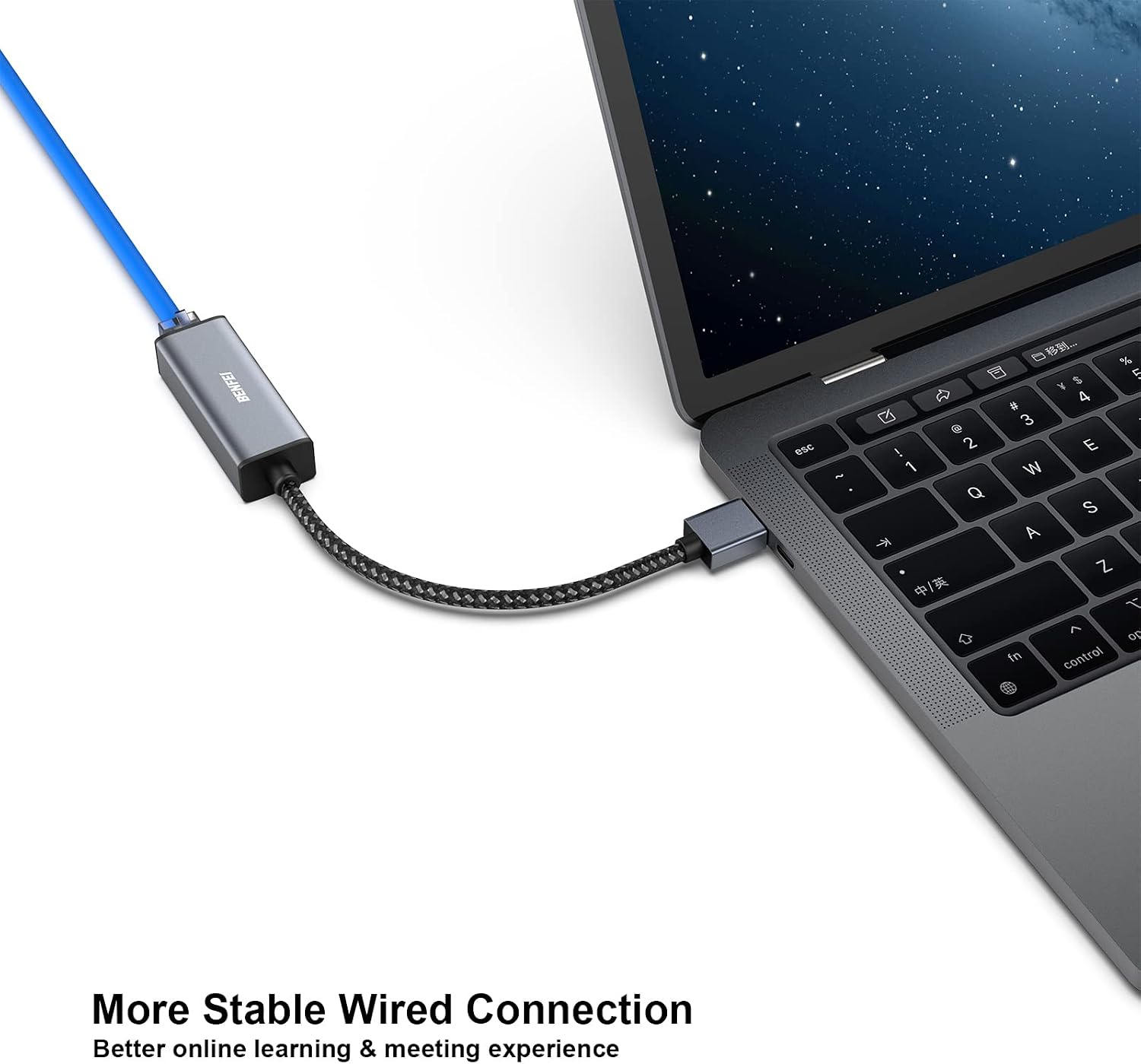 Detalle de BENFEI USB Ethernet Adapter 1000 Mbps pack of 2 📡