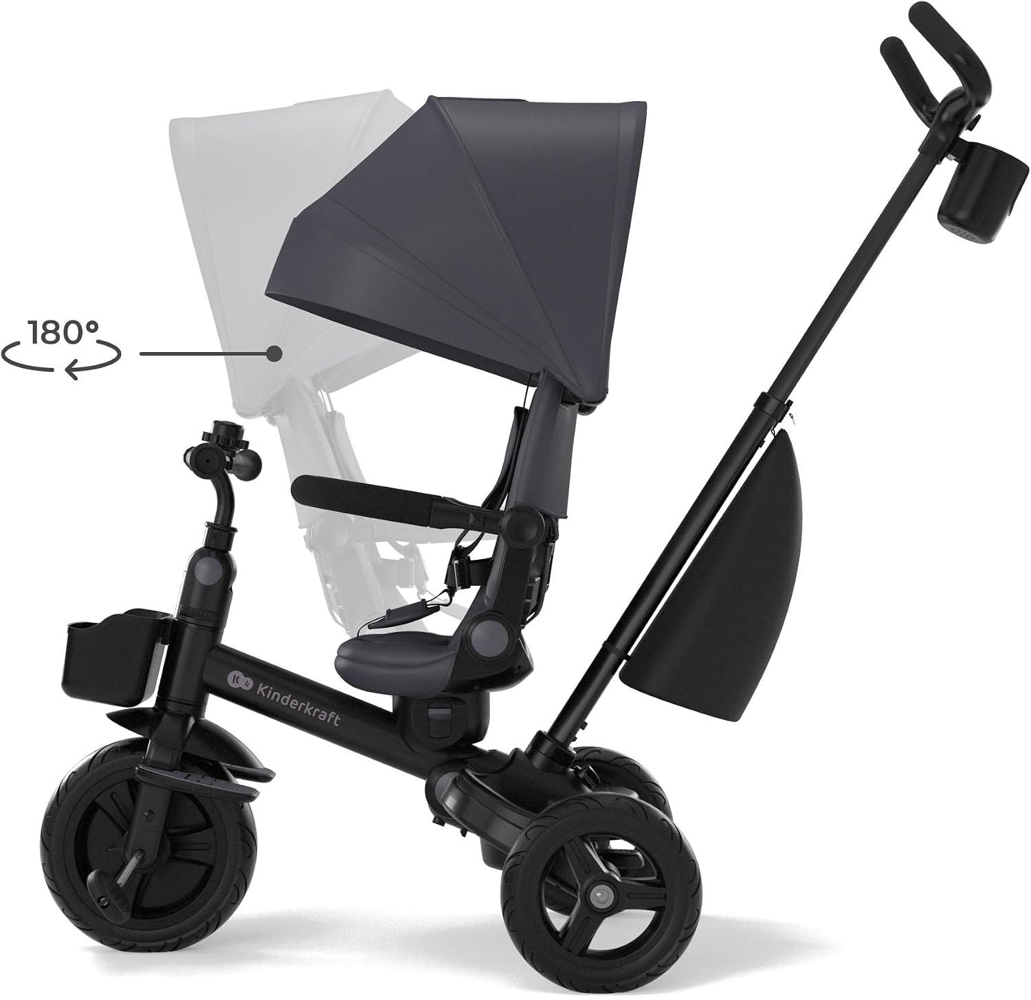 Detalle 2 de Kinderkraft AVEO 2 PRO Triciclo: comfort e versatilità per bambini da 9 mesi a 5 anni