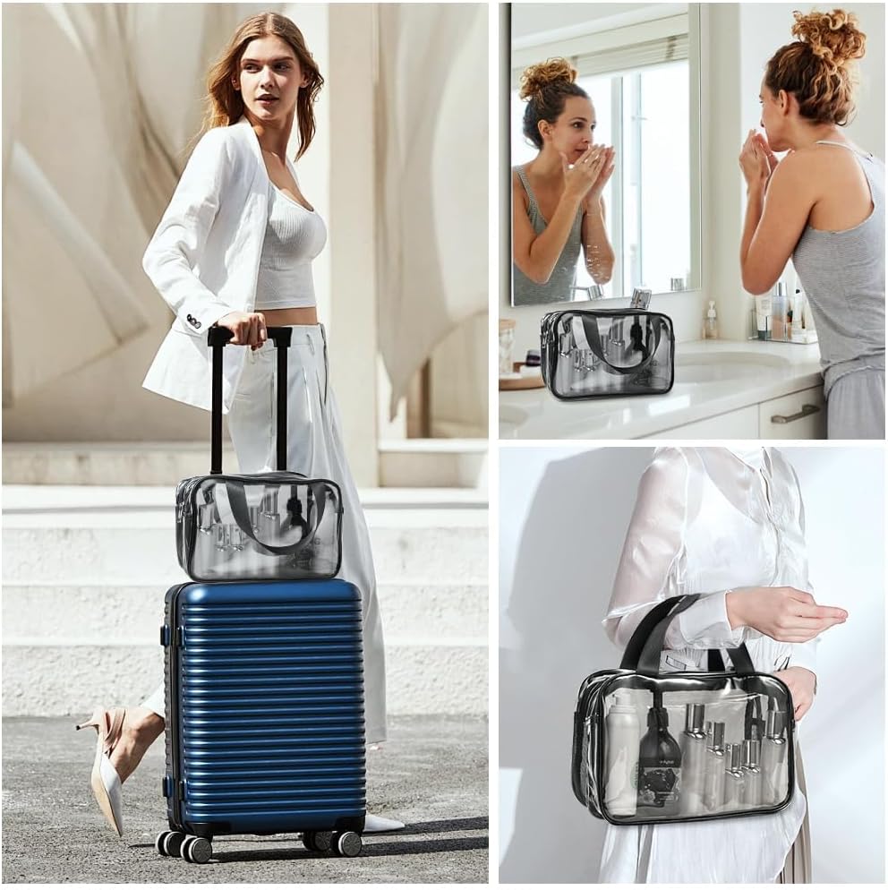 Thumbnail 6 de Aucuu Trousse de Toilette Voyage – Grande capacité, compartiments séparés et PVC transparent