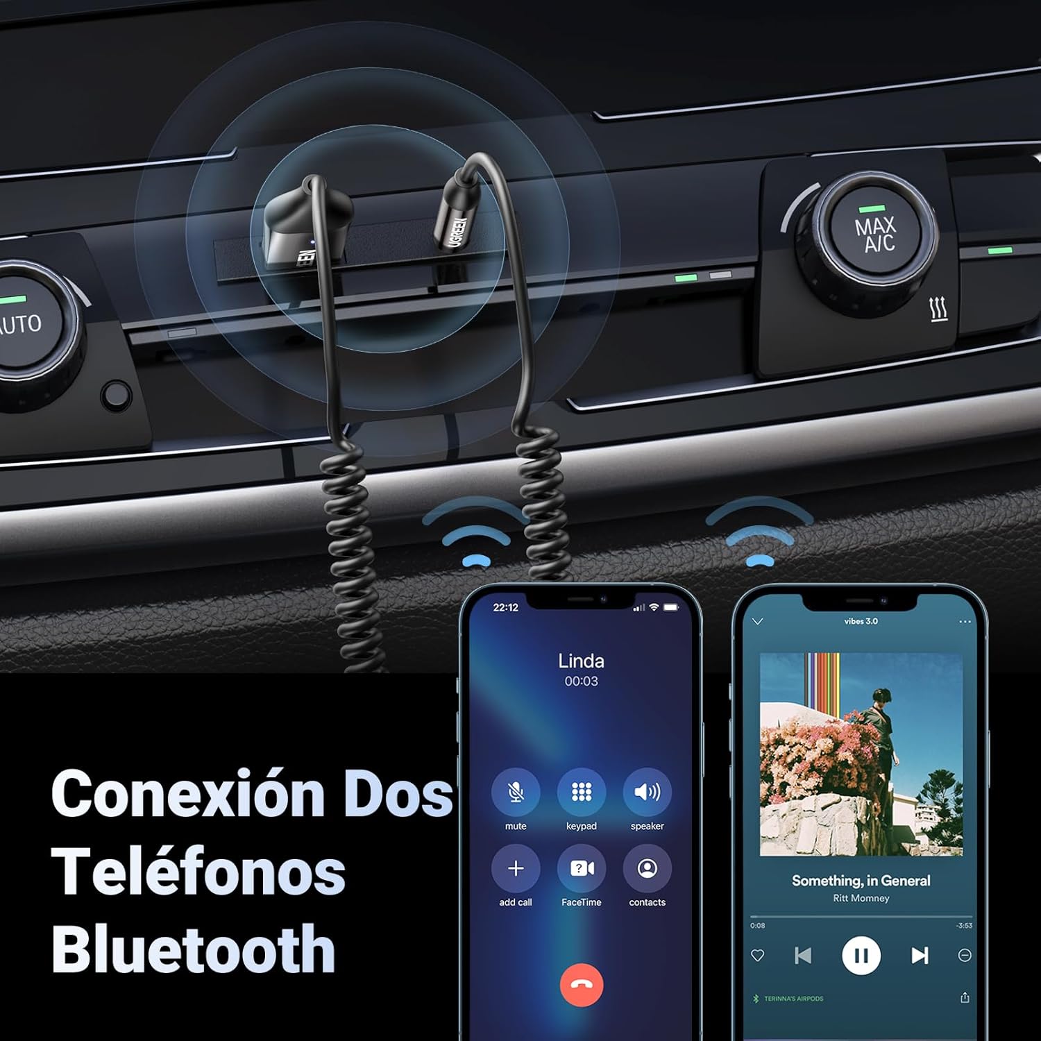 Thumbnail 4 de UGREEN Receptor Bluetooth 6.0 con Jack 3.5 mm