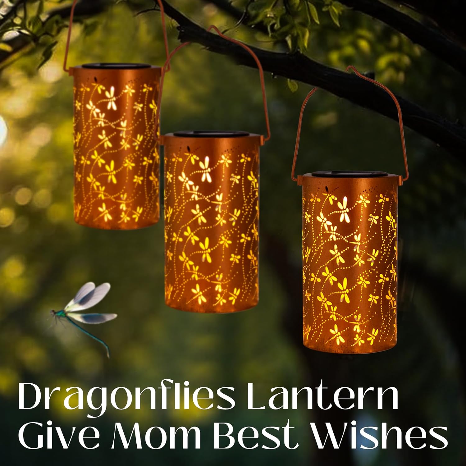 Thumbnail 5 de Mum Gifts Dragonfly Solar Lantern for Garden