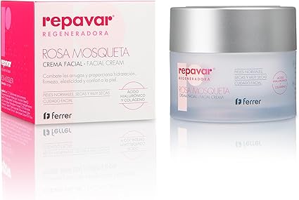 Detalle de Repavar Crema Facial Hidratante Rosa Mosqueta 🌹 50 ml