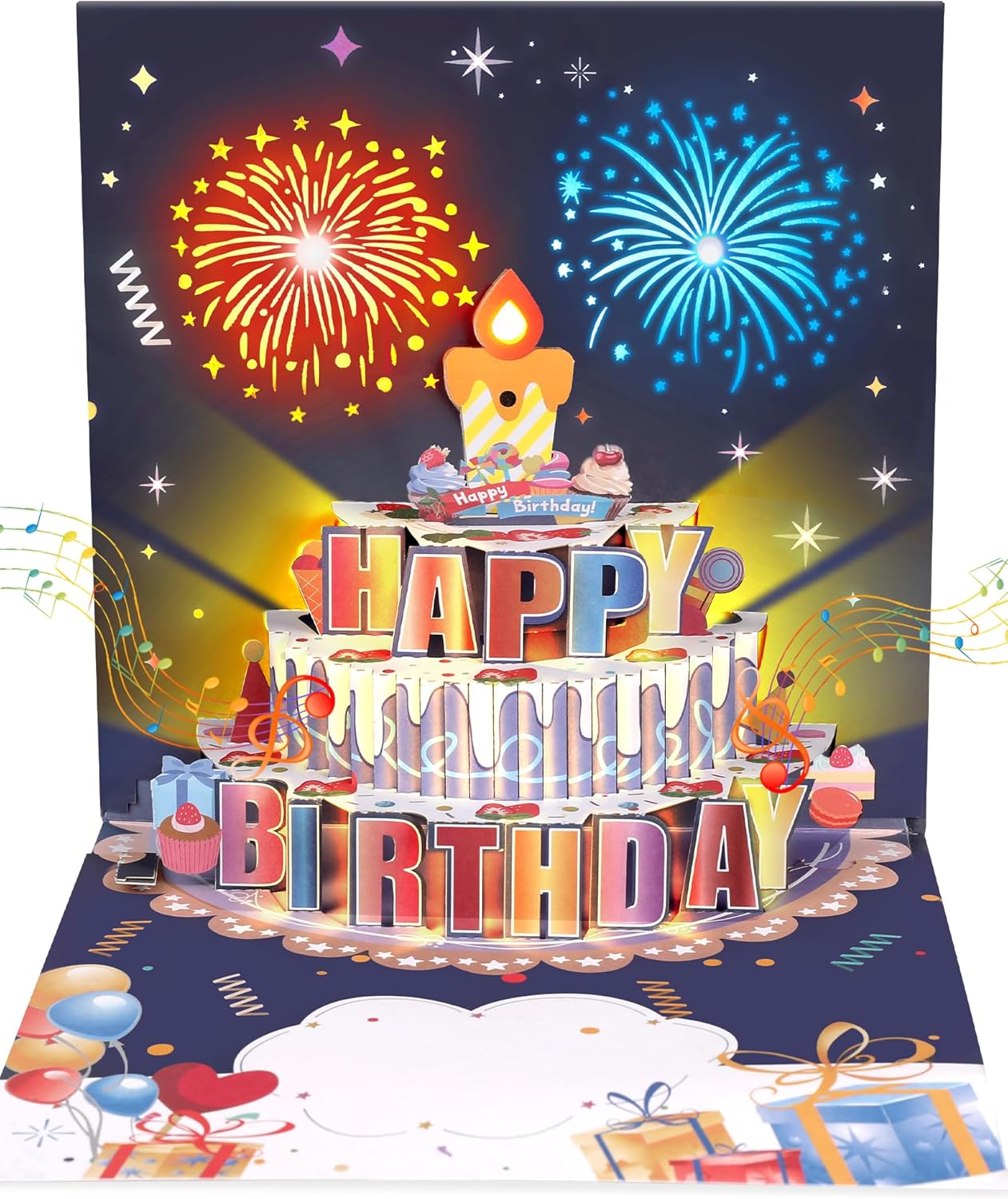 GlasFlength Tarjeta 3D cumpleaños