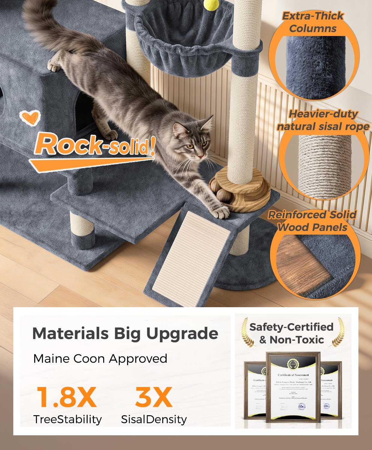 Detalle 2 de Cat Tree 76-Inch Tower
