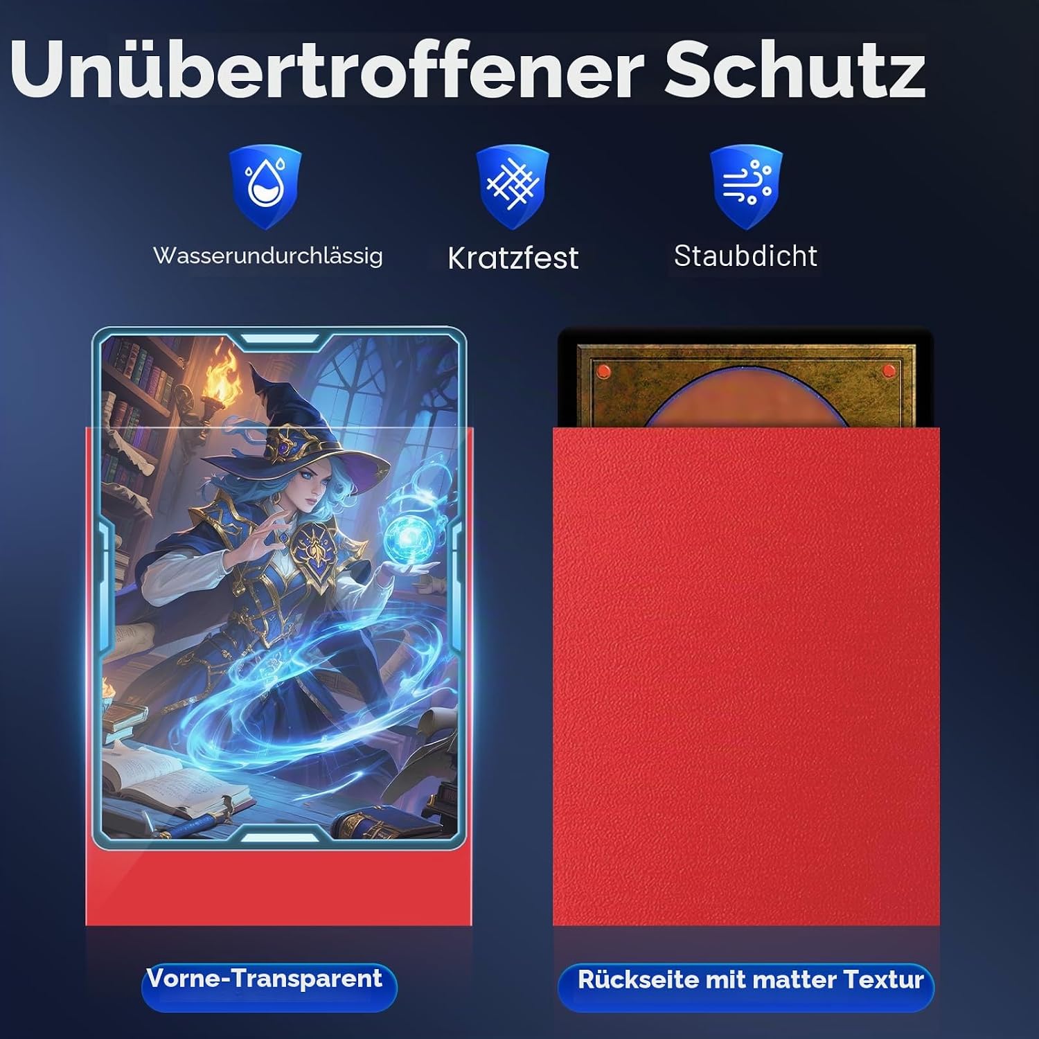 Detalle de Kartenhüllen für MTG – Perfect Fit Standard, 1000 Stück, Mehrfarbig