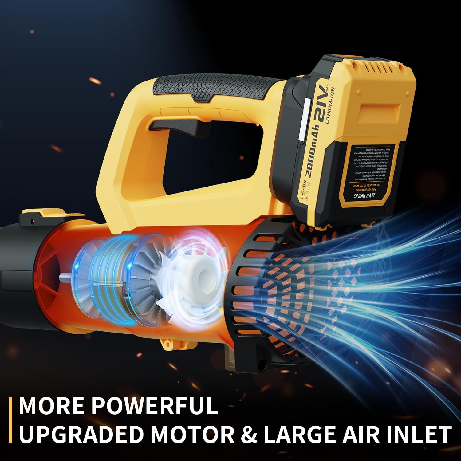 Detalle 2 de LEAPUL Cordless Leaf Blower 21V