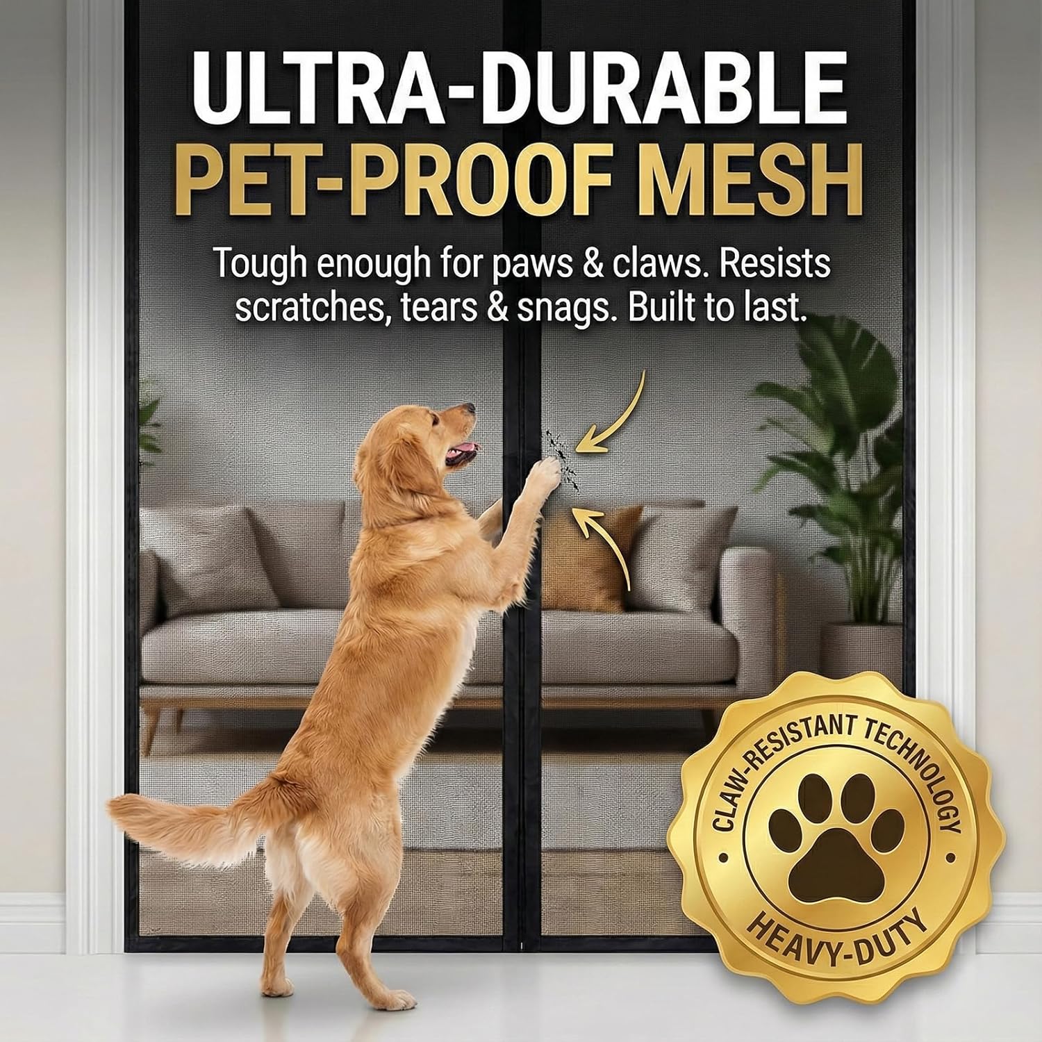 Detalle 2 de CANLENE Premium Magnetic Screen Door 1-pack ๐ช