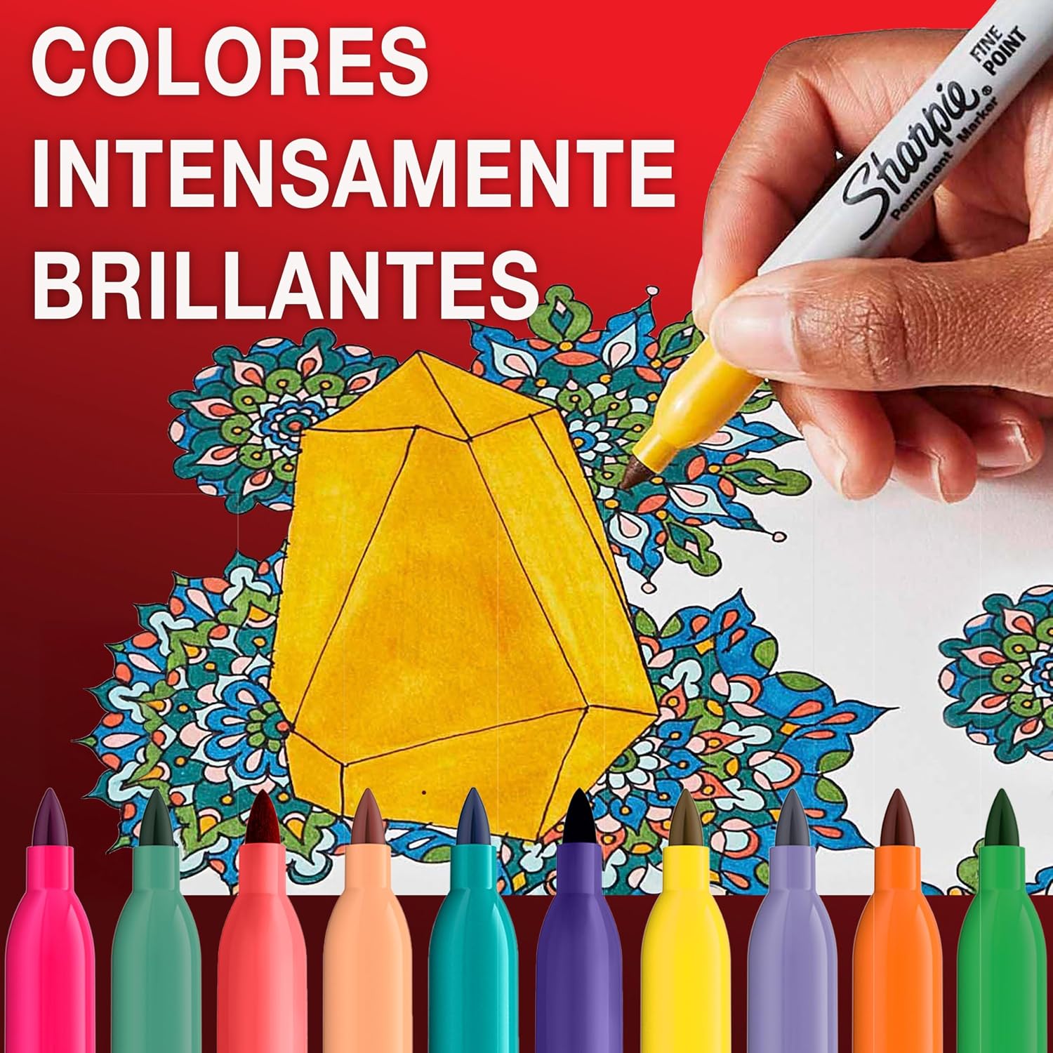 Thumbnail 2 de Sharpie rotuladores permanentes punta fina verde 12