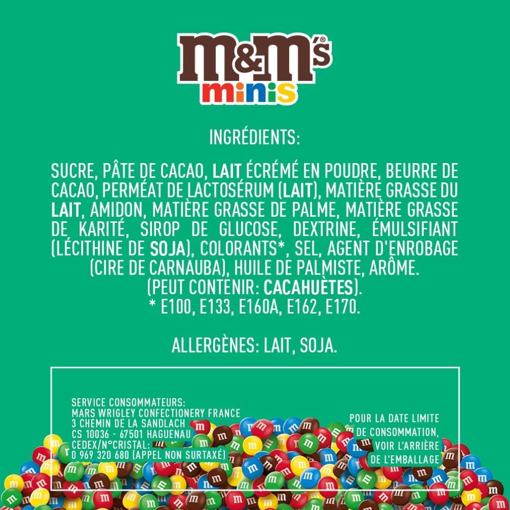 Thumbnail 2 de M&M’S Minis chocolat au lait en grand format : 12 sachets de 115 g (1,380 kg)