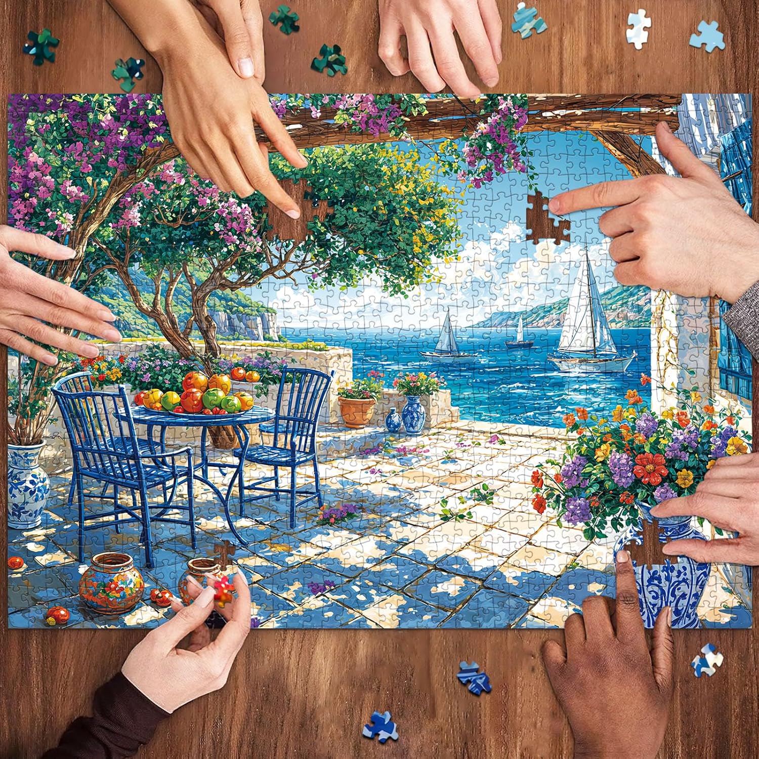 Thumbnail 2 de TangComplete Puzzle 1000 Teile Sommerküste