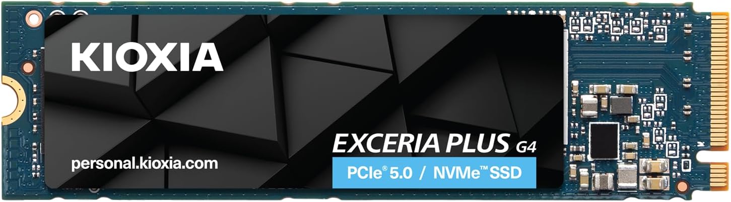 Detalle de KIOXIA EXCERIA PLUS G4 SSD-CK2.0N5PLG4R 内蔵SSD 2TB M.2 2280・PCIe 5.0