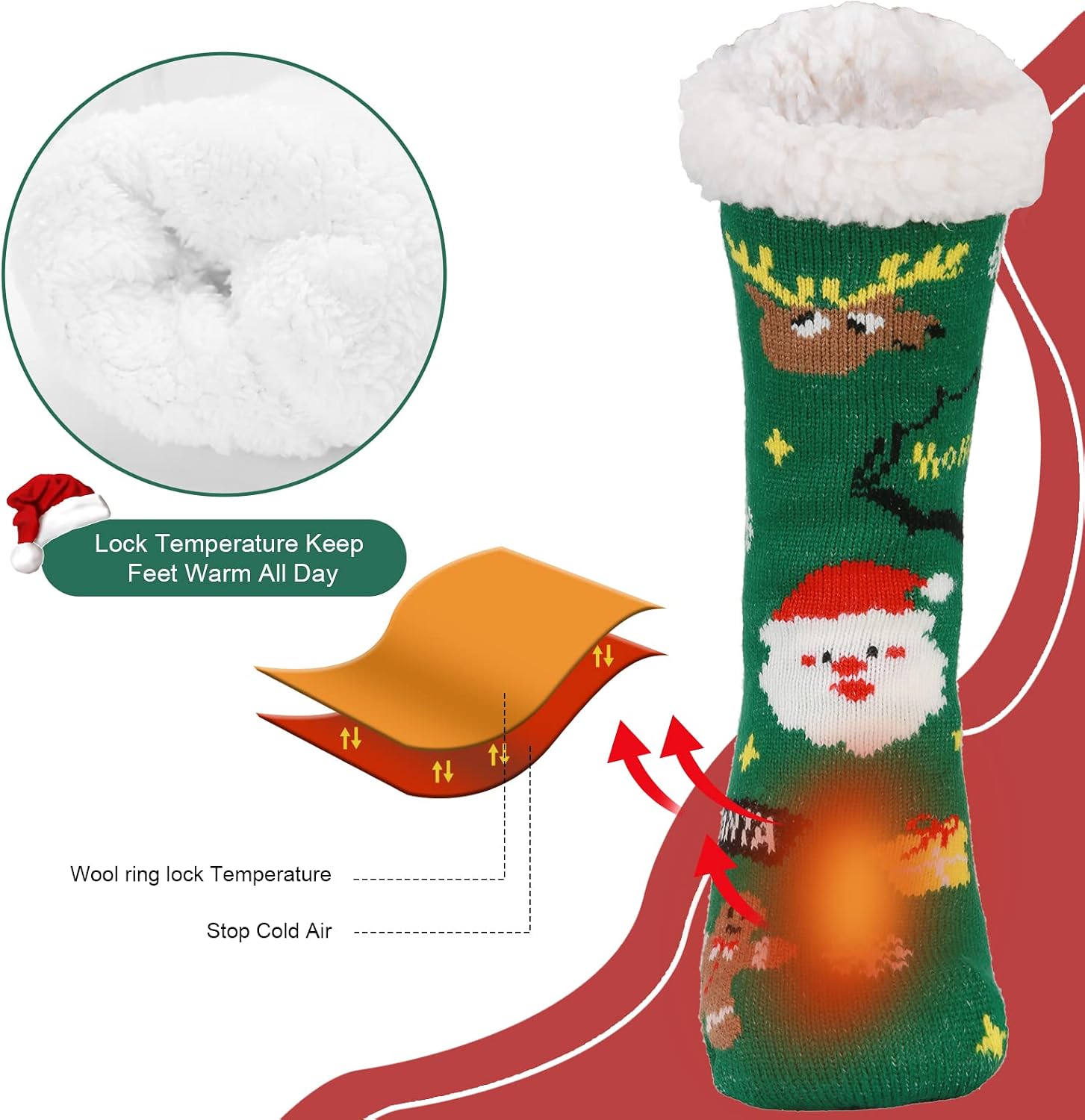 Thumbnail 4 de Niofind Chaussette pantoufle thermique 38-45