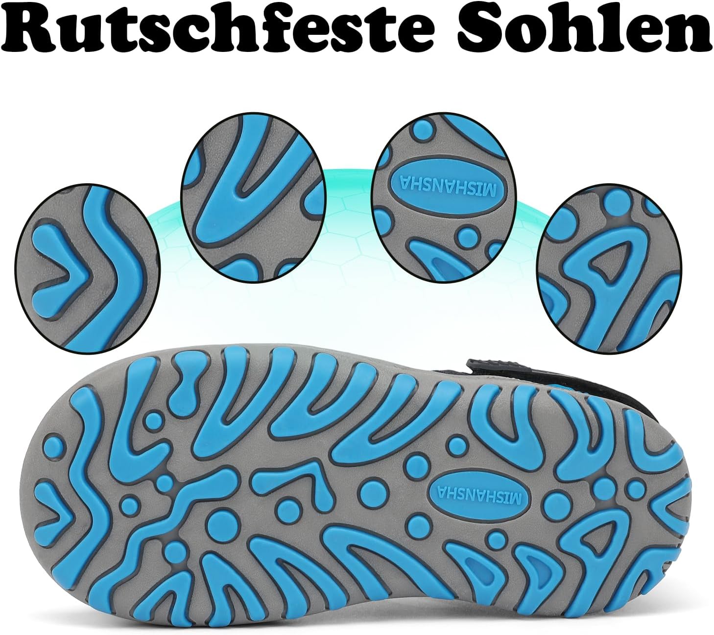 Detalle de Mishansha Geschlossene Jungen Sandalen – Outdoor-Schuhe für Kinder, Gr.24–38