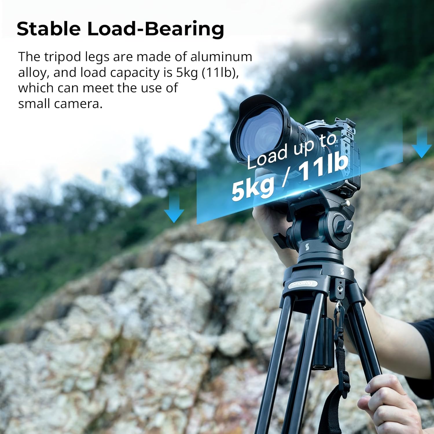 Detalle de SMALLRIG AD-50-4684 Treppiede video 5 kg
