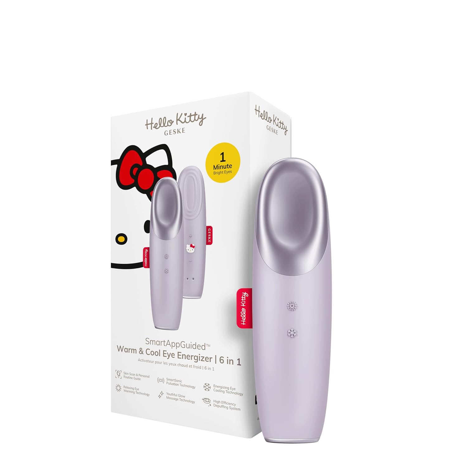 Detalle de GESKE x Hello Kitty SmartAppGuided Warm & Cool Eye Energizer 6 in 1 – Augenmassagegerät
