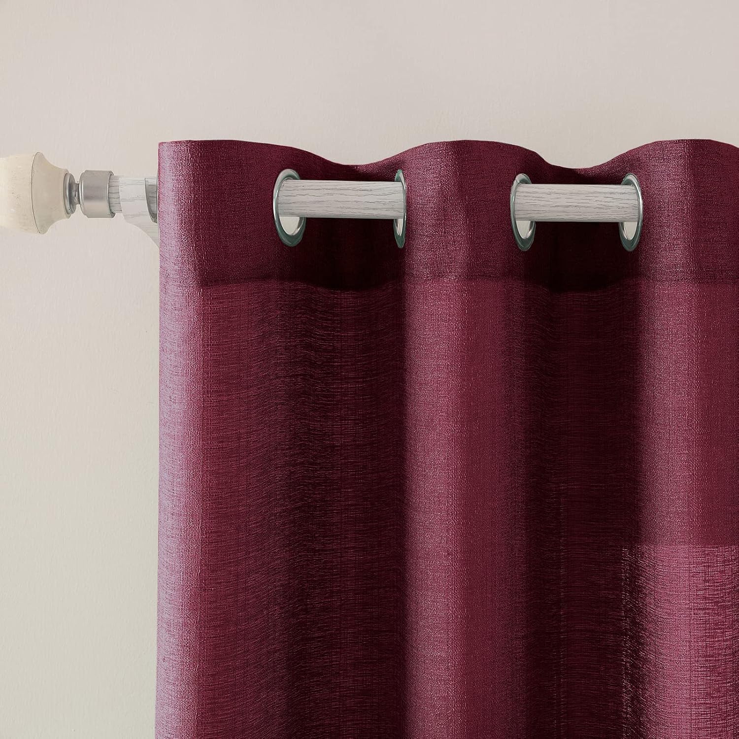 Thumbnail 6 de MIULEE Vorhang Gardine 2er Set – Voile Vorhänge mit Ösen, Seegrün 140x215 cm (B x H) – Transparent, maschinenwaschbar