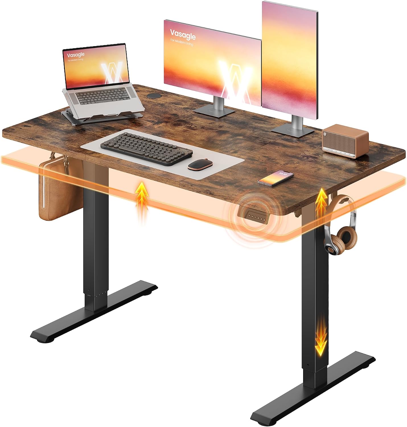 Detalle de VASAGLE Electric Standing Desk, 48 x 24 Inches