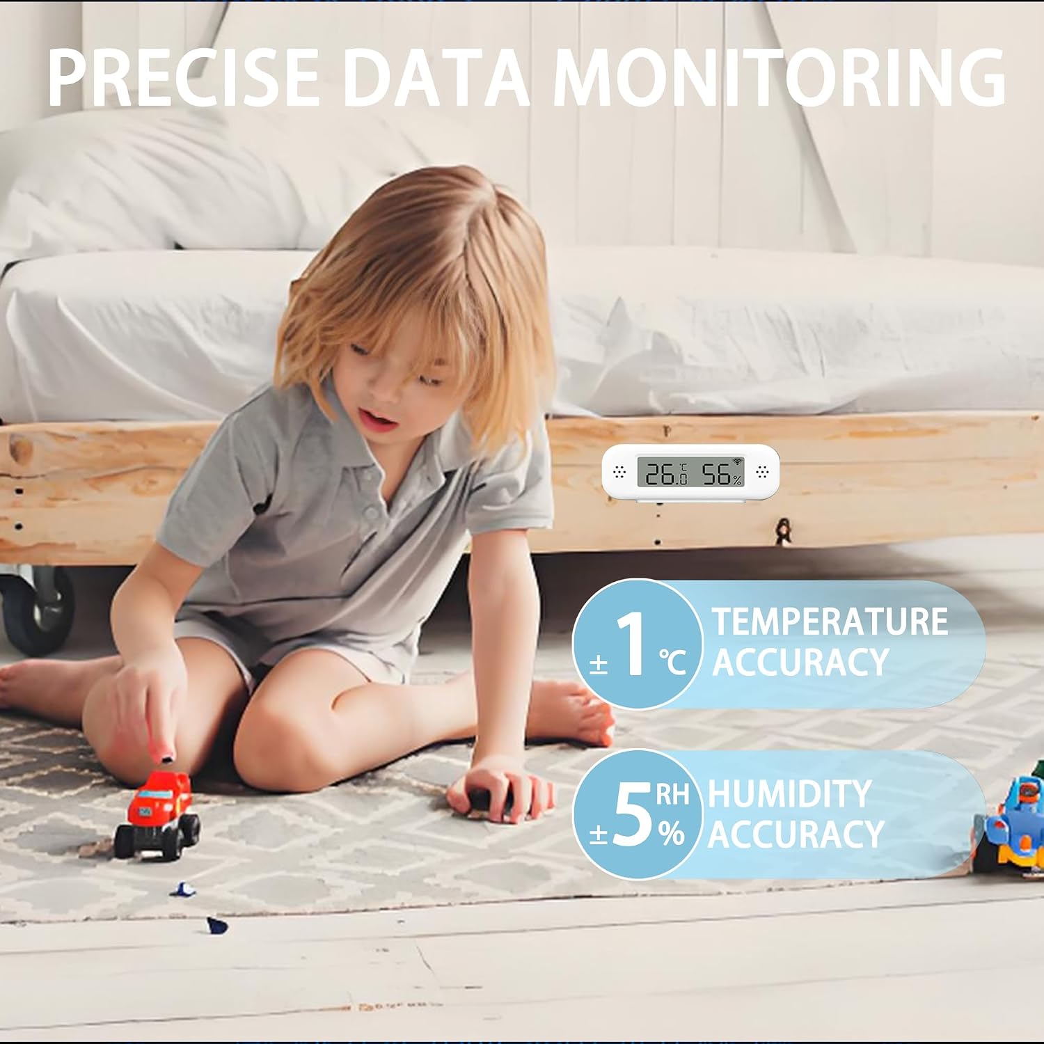 Detalle de Termometro digitale intelligente 2,4 GHz 🌡