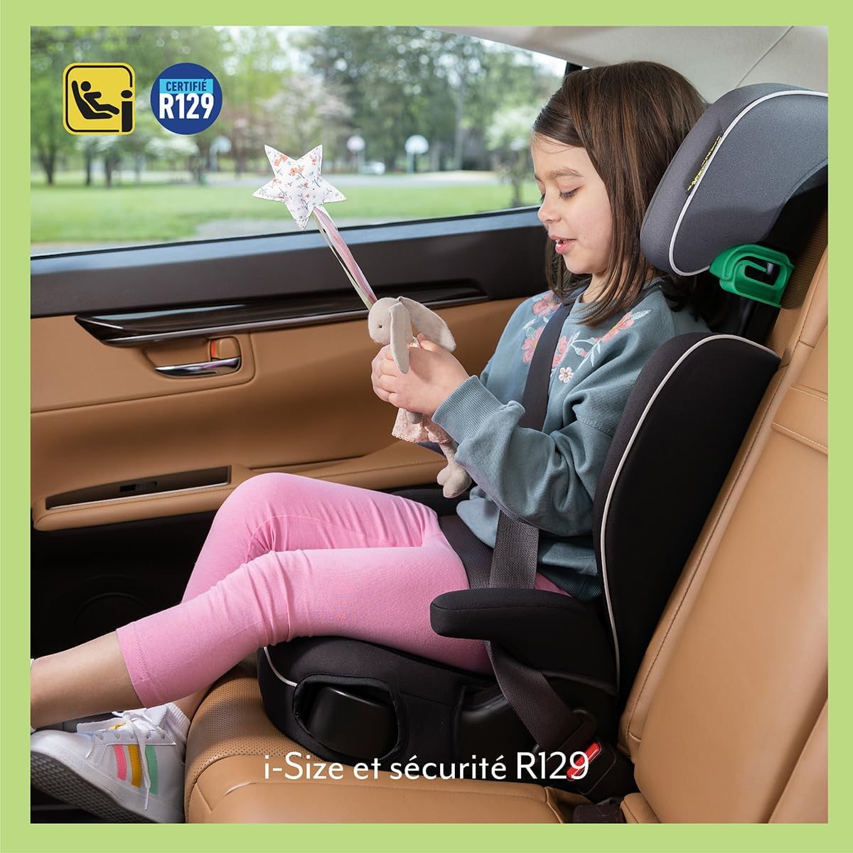 Thumbnail 4 de Graco Logico L i-Size R 129 – Rehausseur auto léger à dossier haut, 100–150 cm, noir Midnight