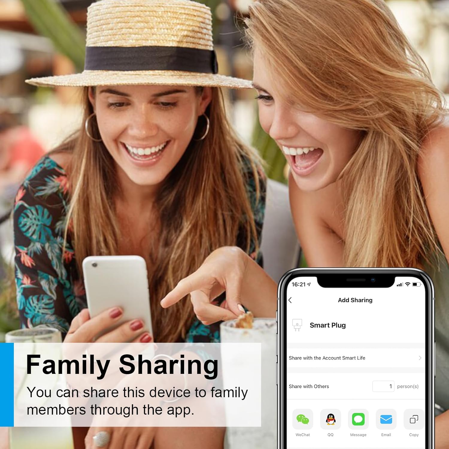 Thumbnail 6 de ANTELA WLAN Smart-Steckdose mit Strommessung (16A) – kompatibel mit Alexa & Google Home, Smart Life App, 2,4 GHz