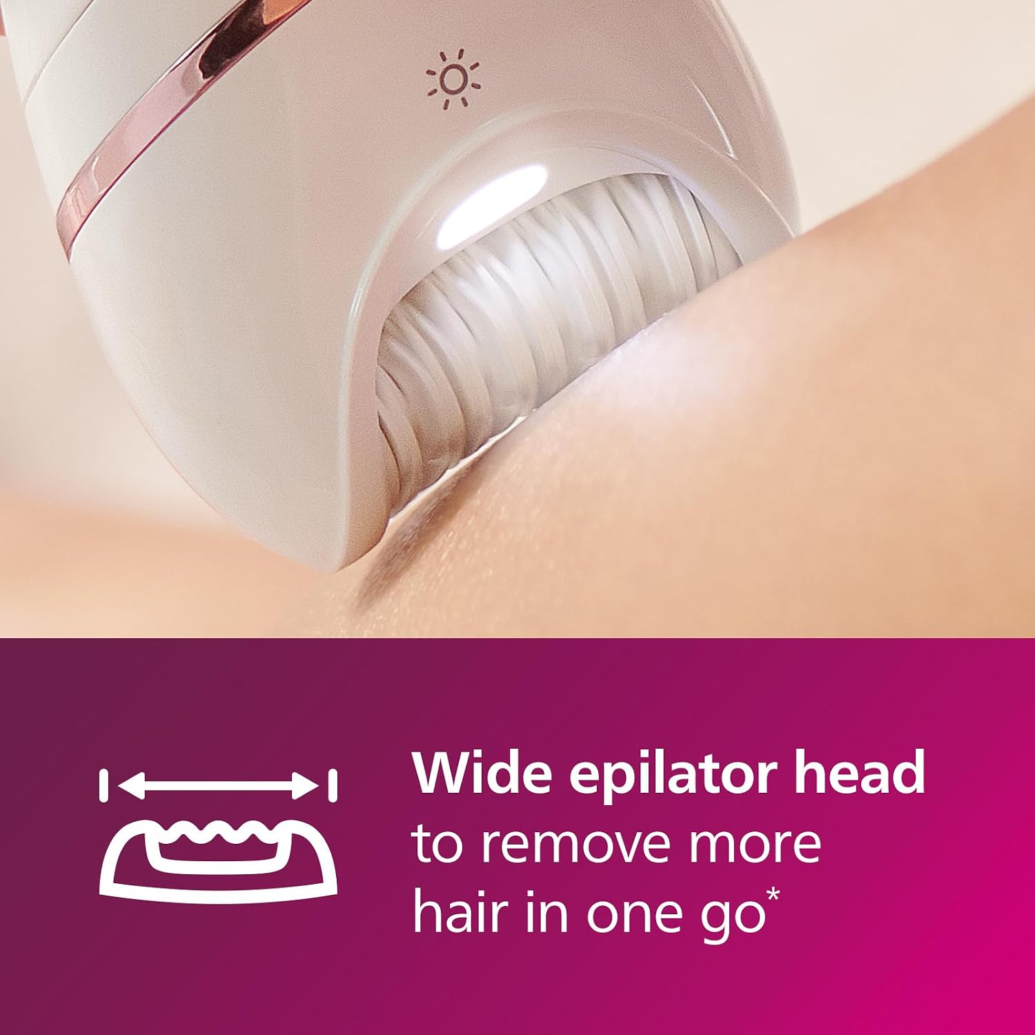 Detalle de Philips Epilator Series 8000 BRE740/11 9 accessories