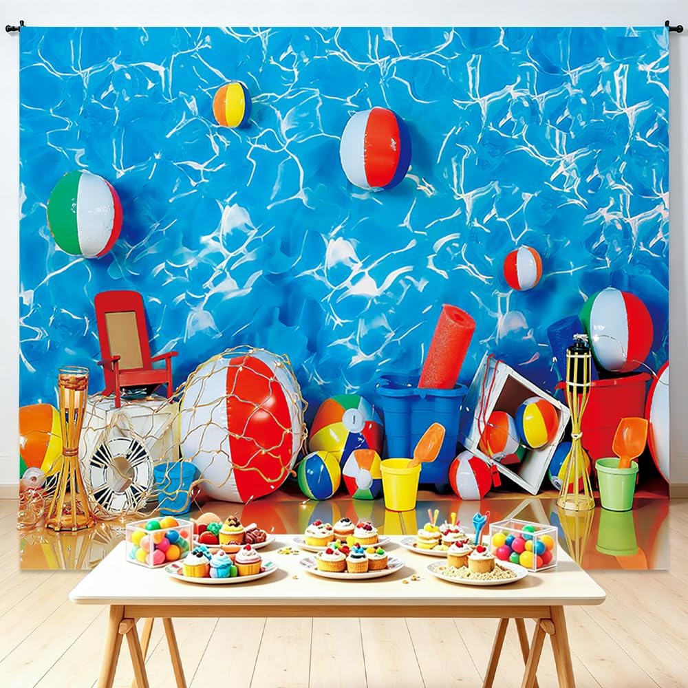 Detalle de MEHOFOND 7x5ft Summer Hawaiian Aloha Backdrop – Durable Polyester Photo Background for Parties and Portraits