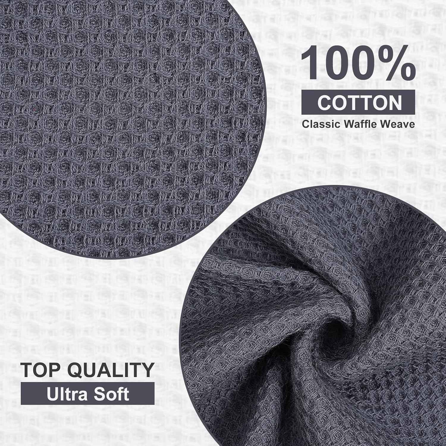 Detalle 2 de Kitinjoy 100% Cotton Dish Cloths 12x12